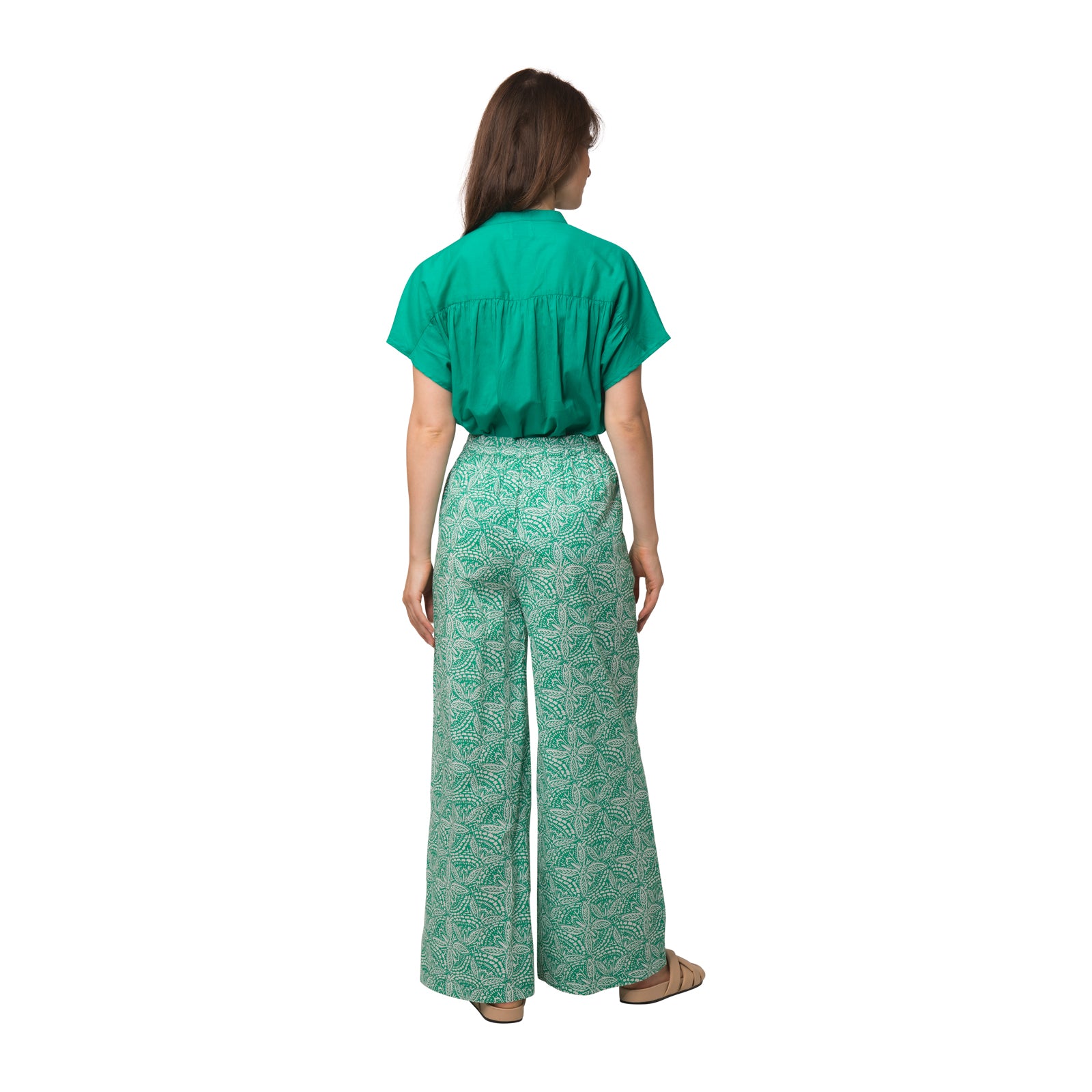 Leana Trousers Iranja 100% Coton - Green GREEN