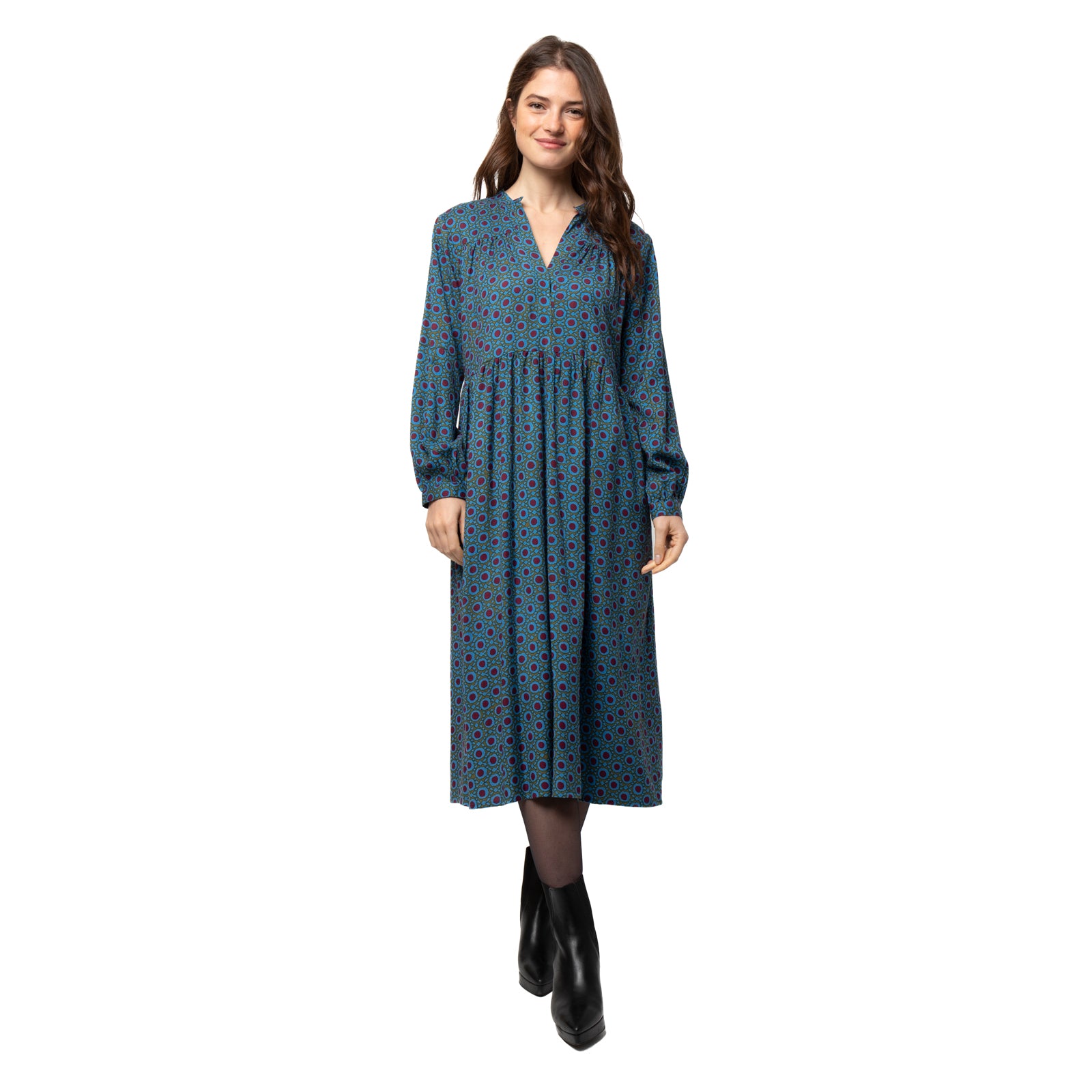 Nolita Dress Dots - Burgundy BURGUNDY