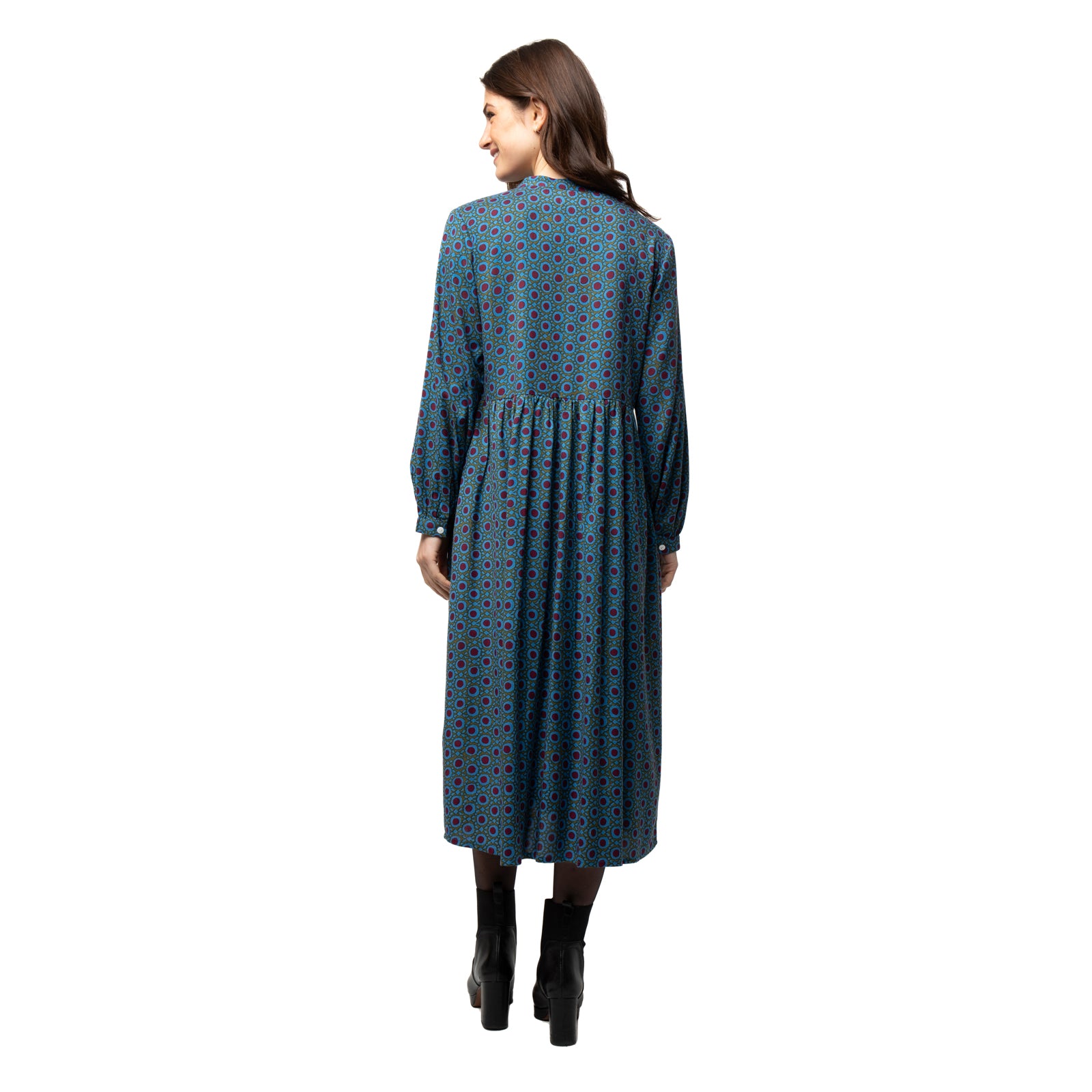 Nolita Dress Dots - Burgundy BURGUNDY