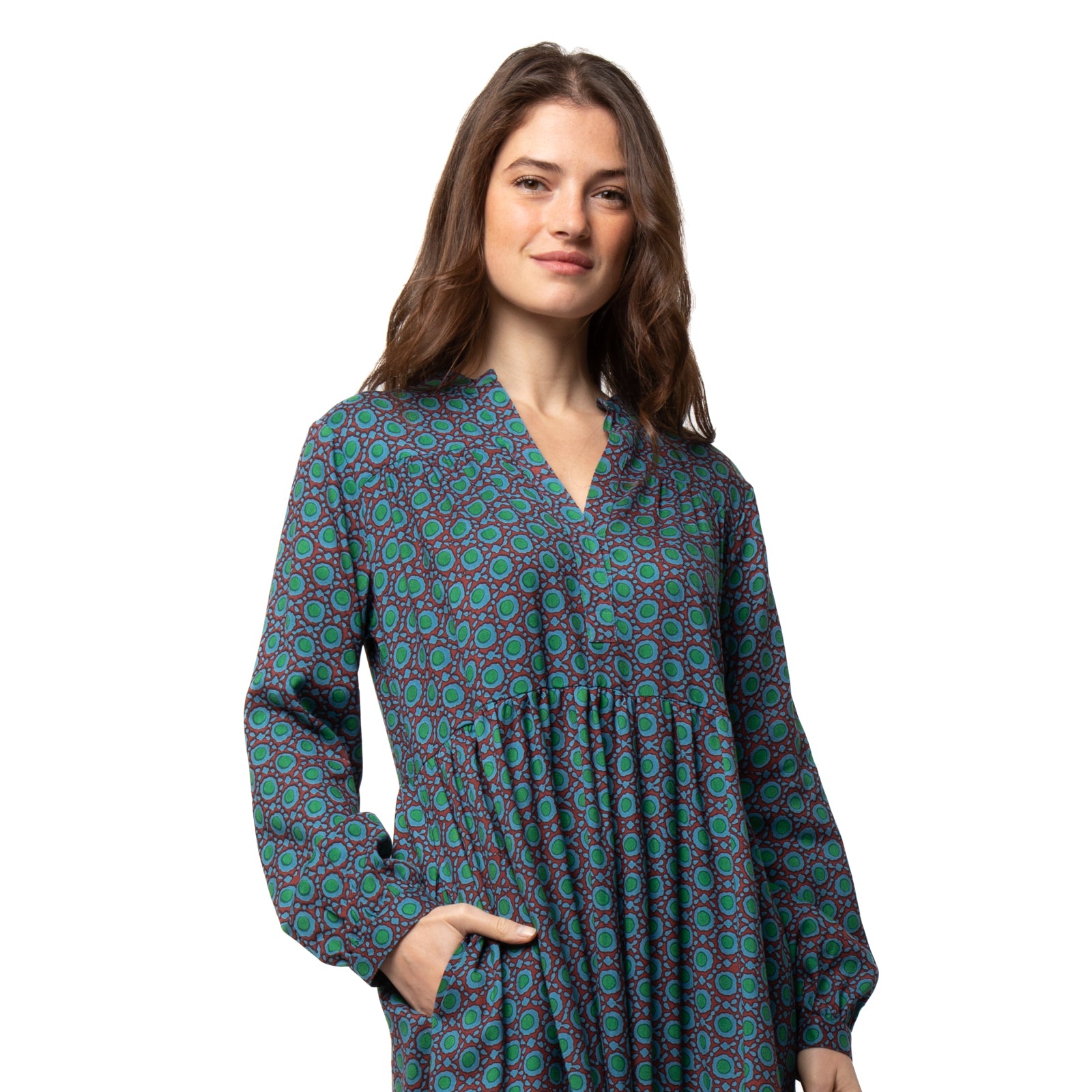 Nolita Dress Dots - Green GREEN