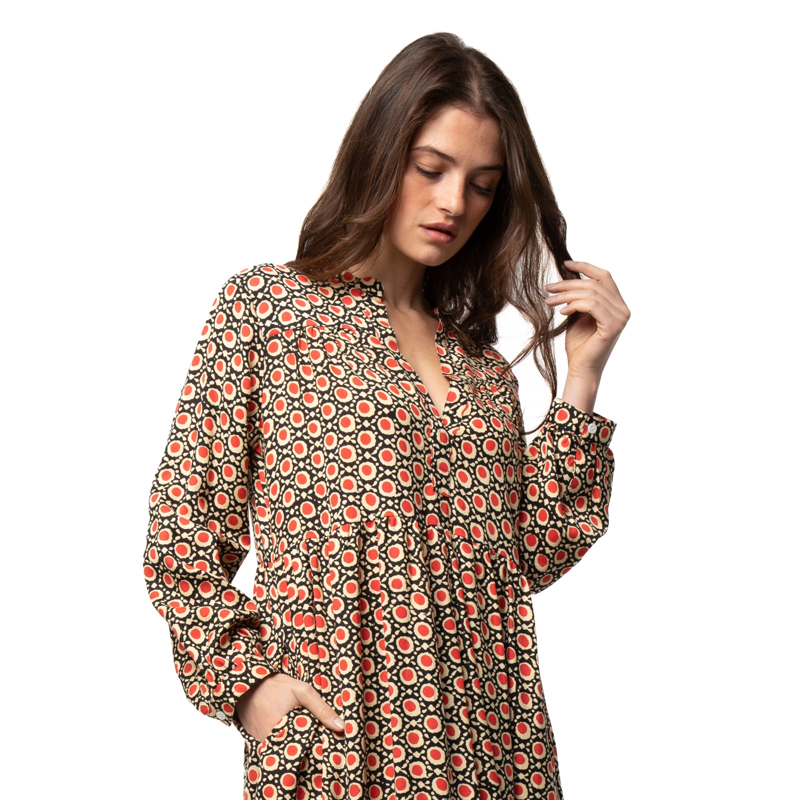 Nolita Dress Dots - Red RED