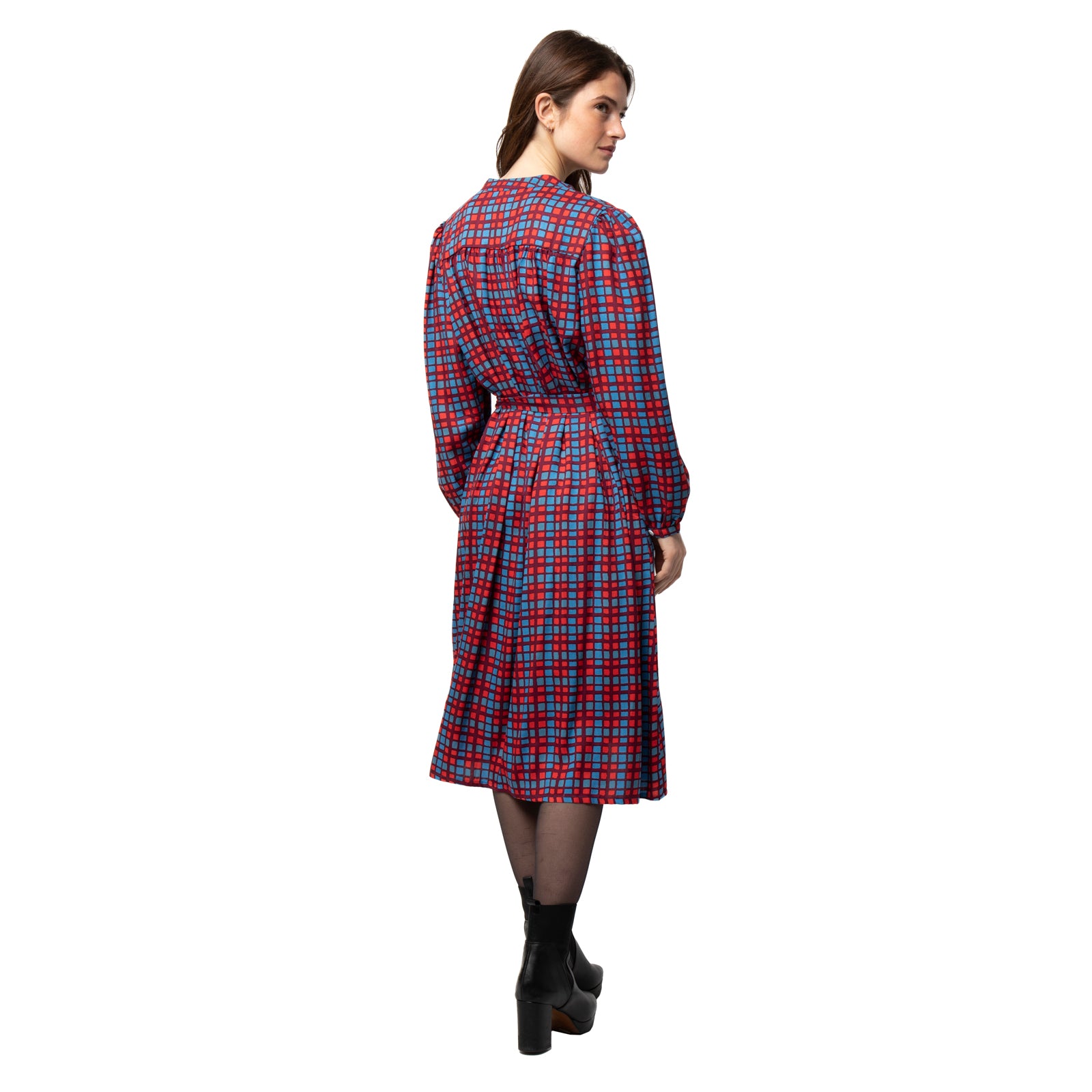 Ninon Dress Chokdi - Burgundy BURGUNDY