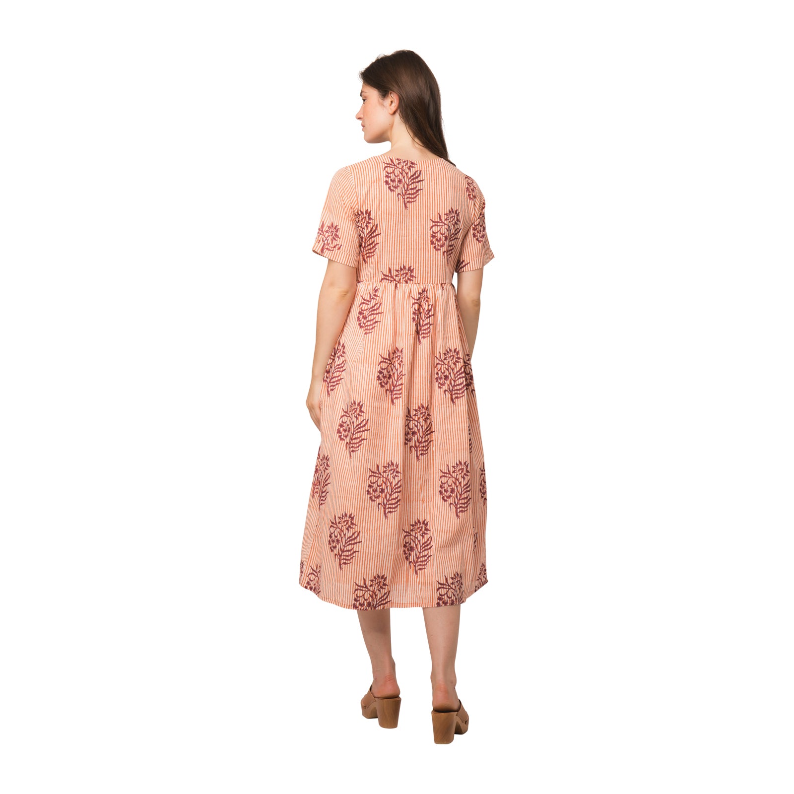 Maelle Dress Cruise 100% Organic Coton - Orange ORANGE