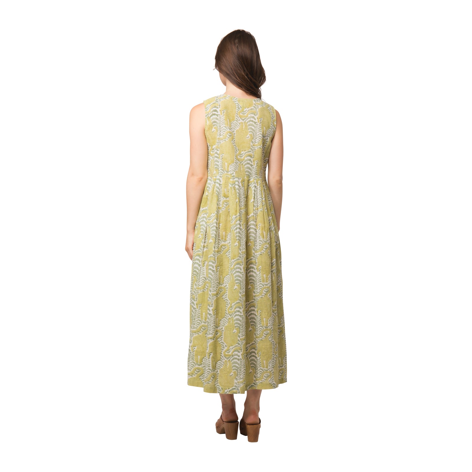 Daphne Dress Tiger 100% Coton Slub - Green GREEN