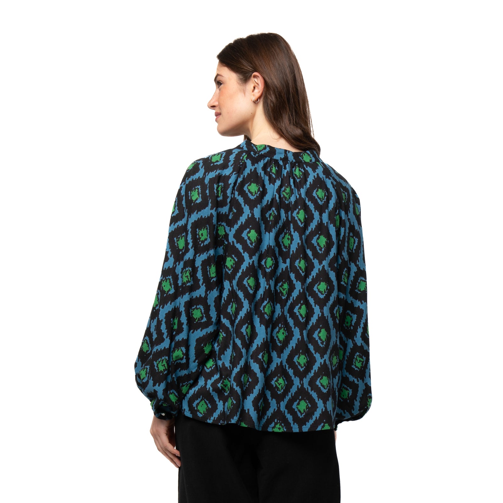 Marlene Top Ikat - Blue BLUE