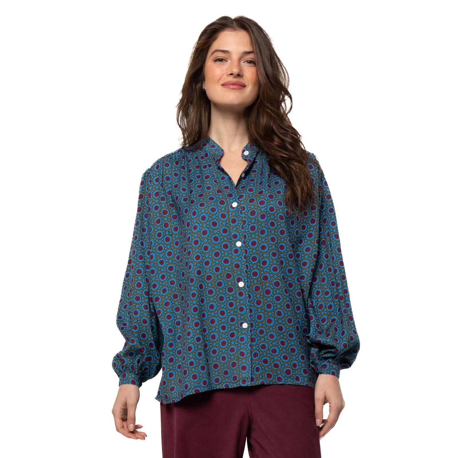 Nanou Top Dots - Burgundy BURGUNDY