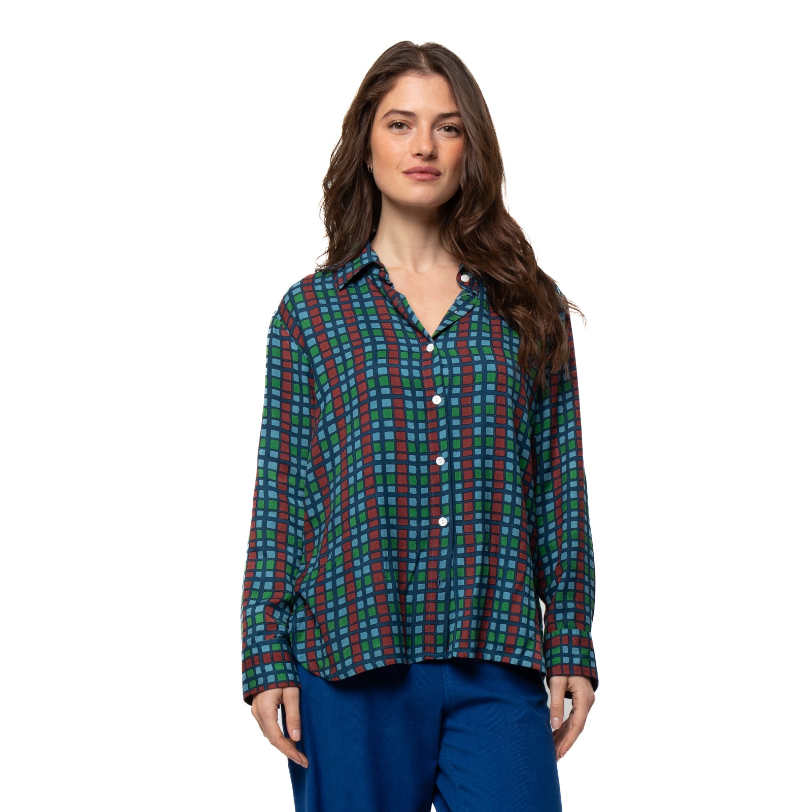 Alka Shirt Chokdi - Blue BLUE