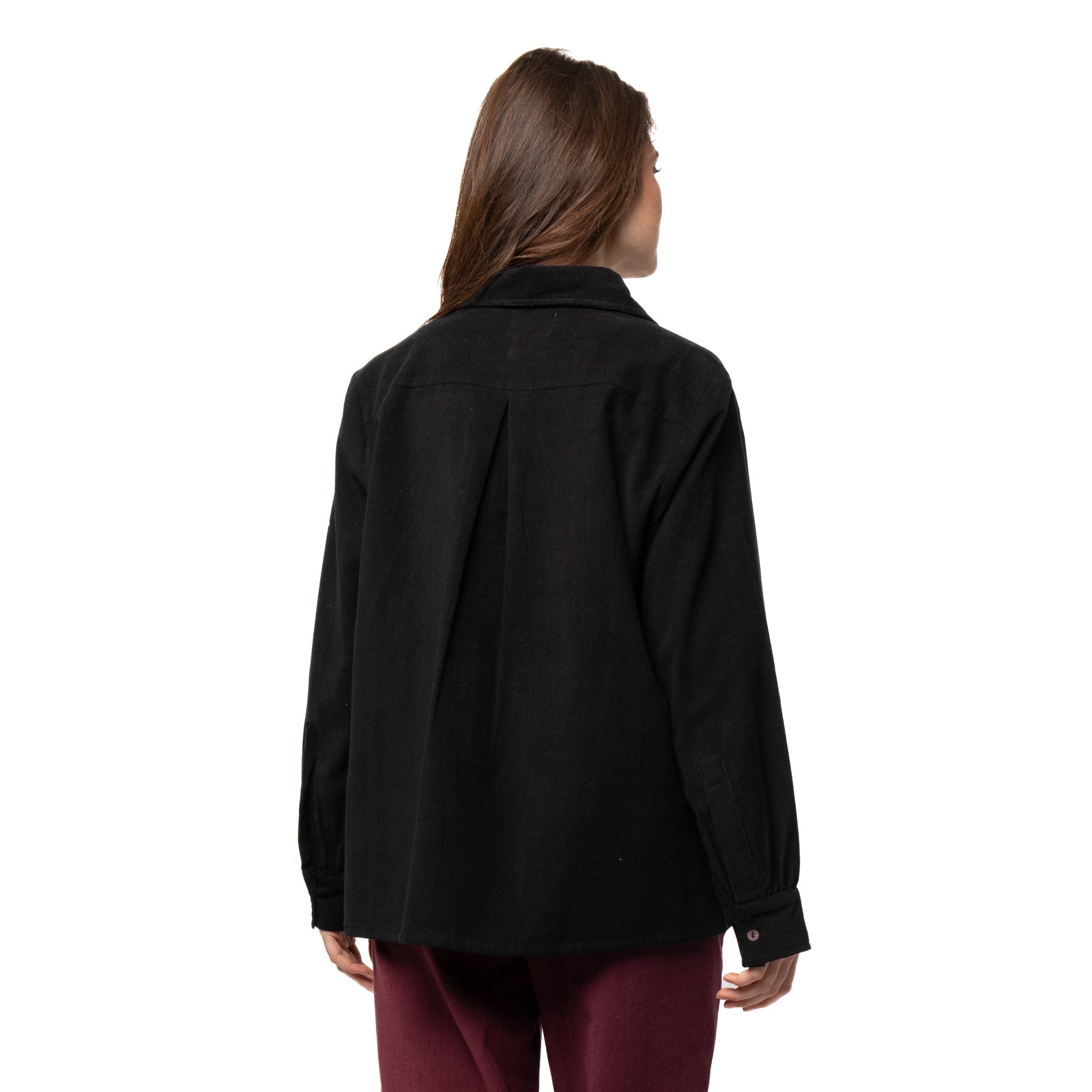 Lily Shirt Velvet 100% Coton - Black BLACK