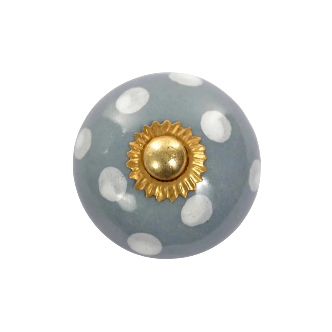 Dots furniture knob - Gray