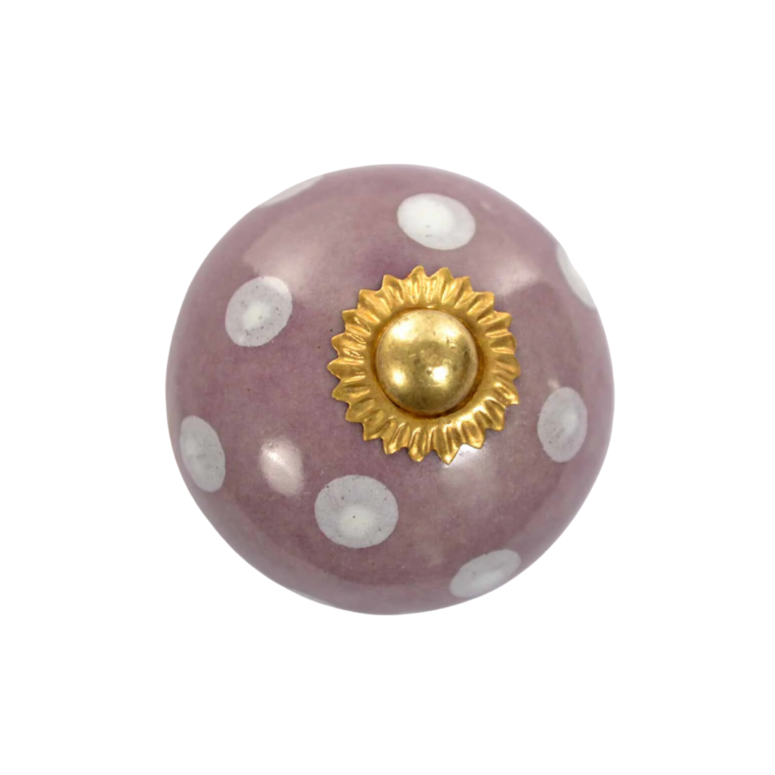 Dots furniture knob - Purple