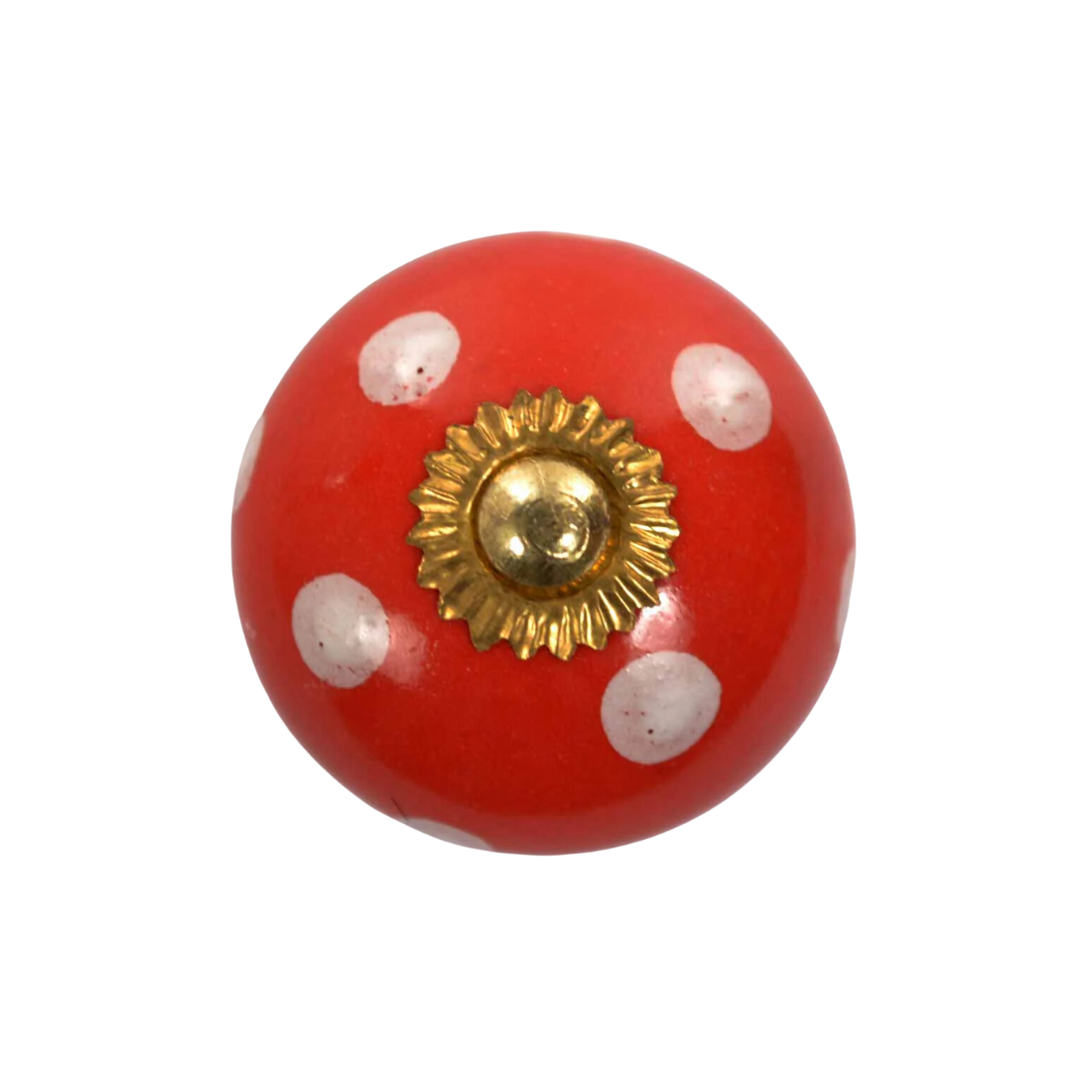 Dots furniture knob - Red