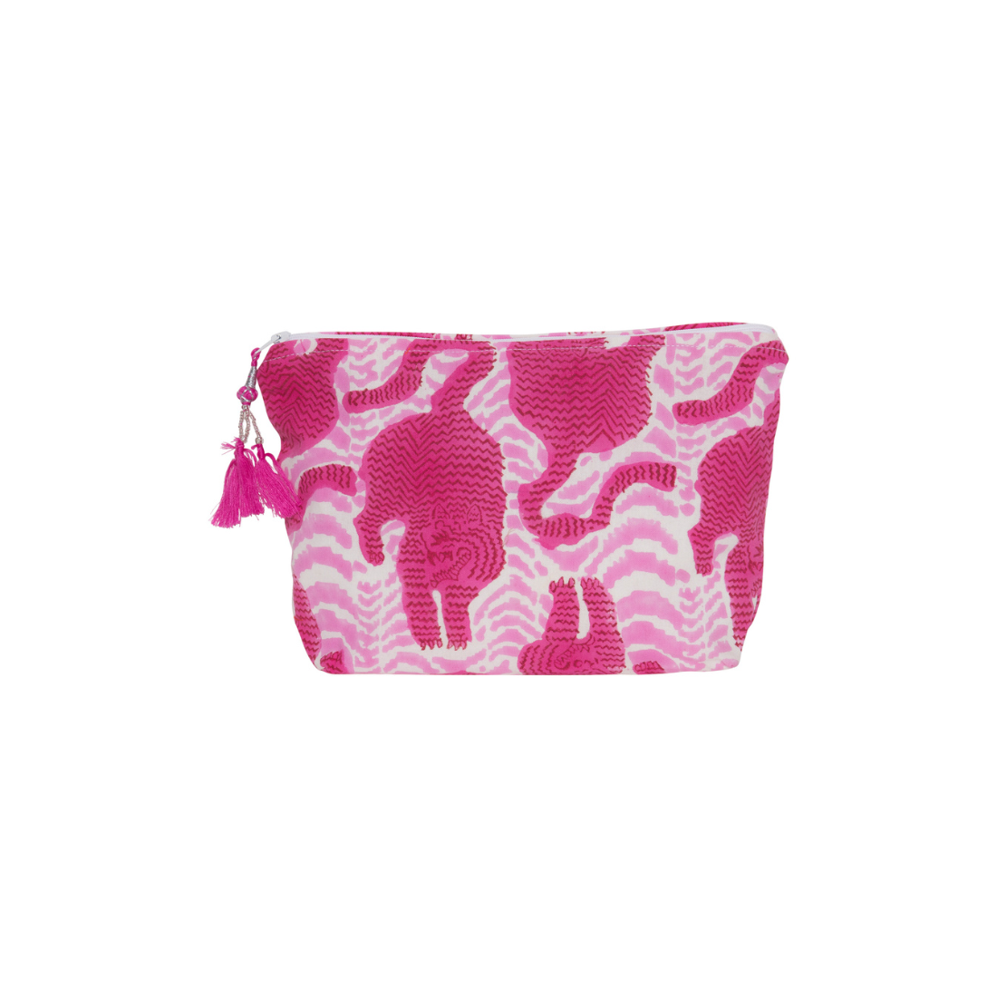 Trousse de toilette Tiger 100% Coton bio  - Pink