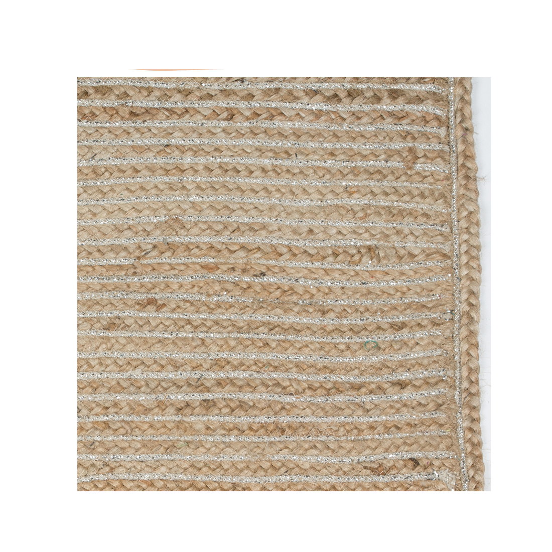 Jute Silver Rug 160x230 Hand Woven - Silver