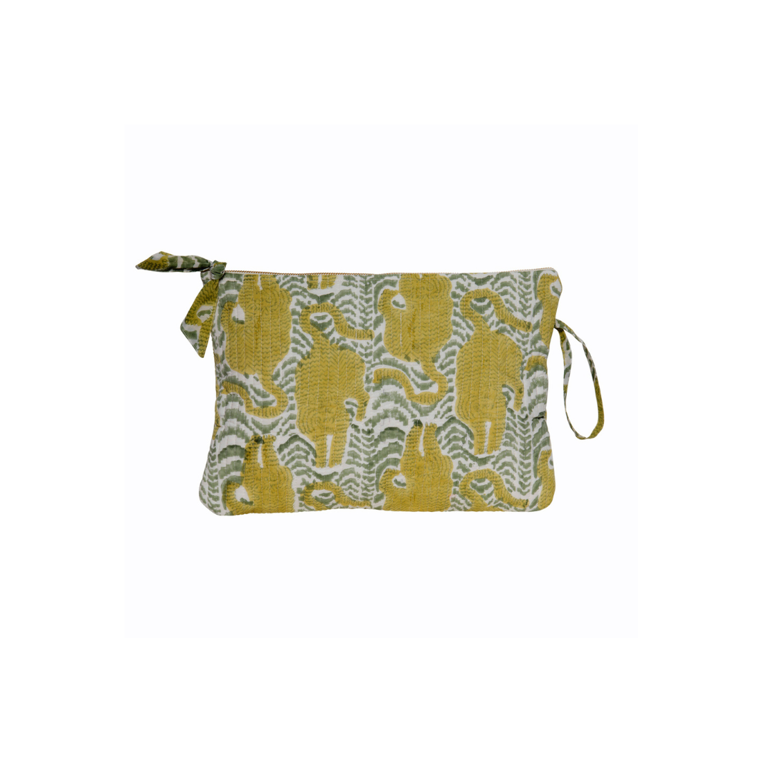 A4 Tiger tablet case 100% organic cotton - Green