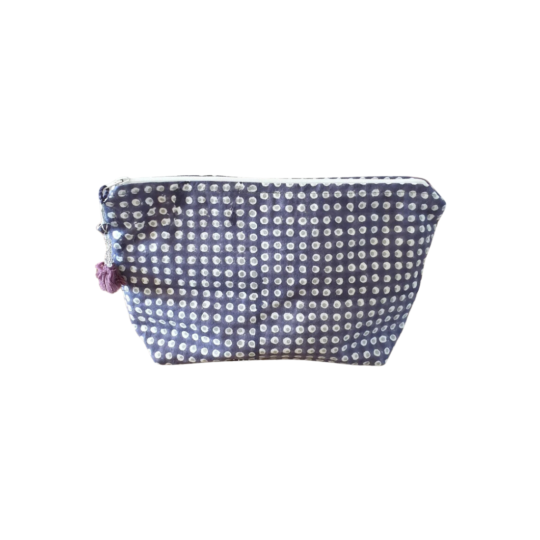 Pochette Dots GM 100% Coton Bio - Purple