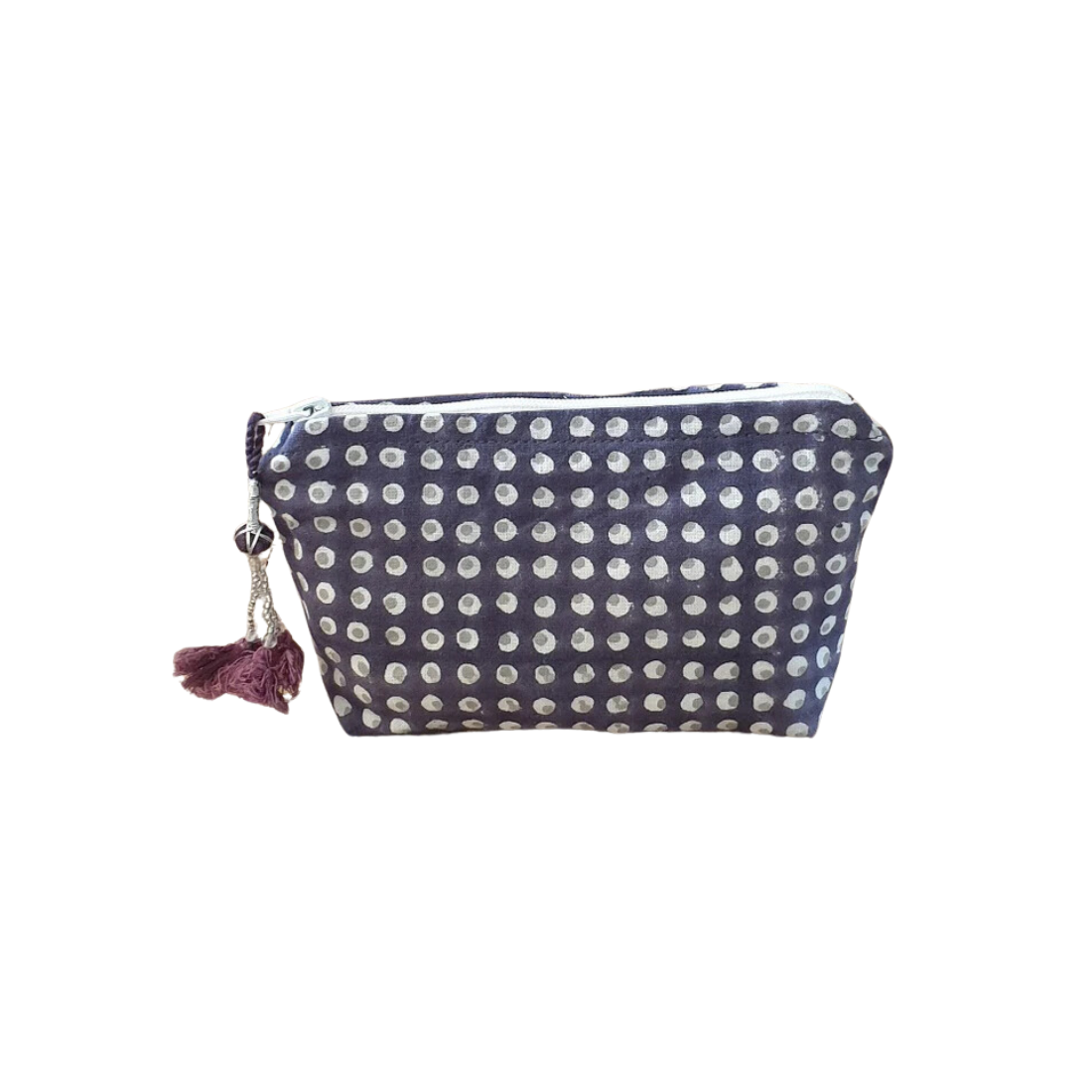 Pochette Dots PM 100% Coton Bio - Purple