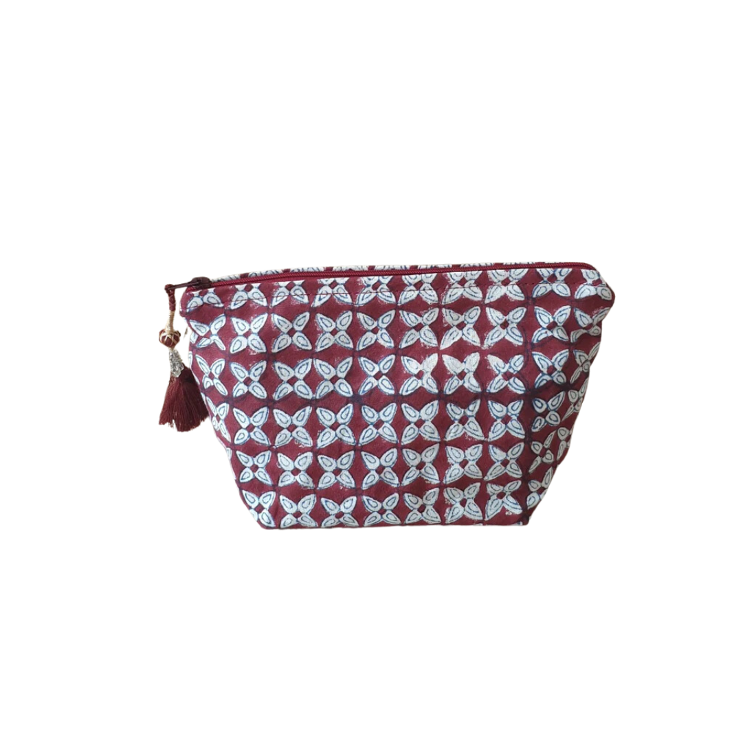 Pochette Pistil MM 100% coton bio - Dark red