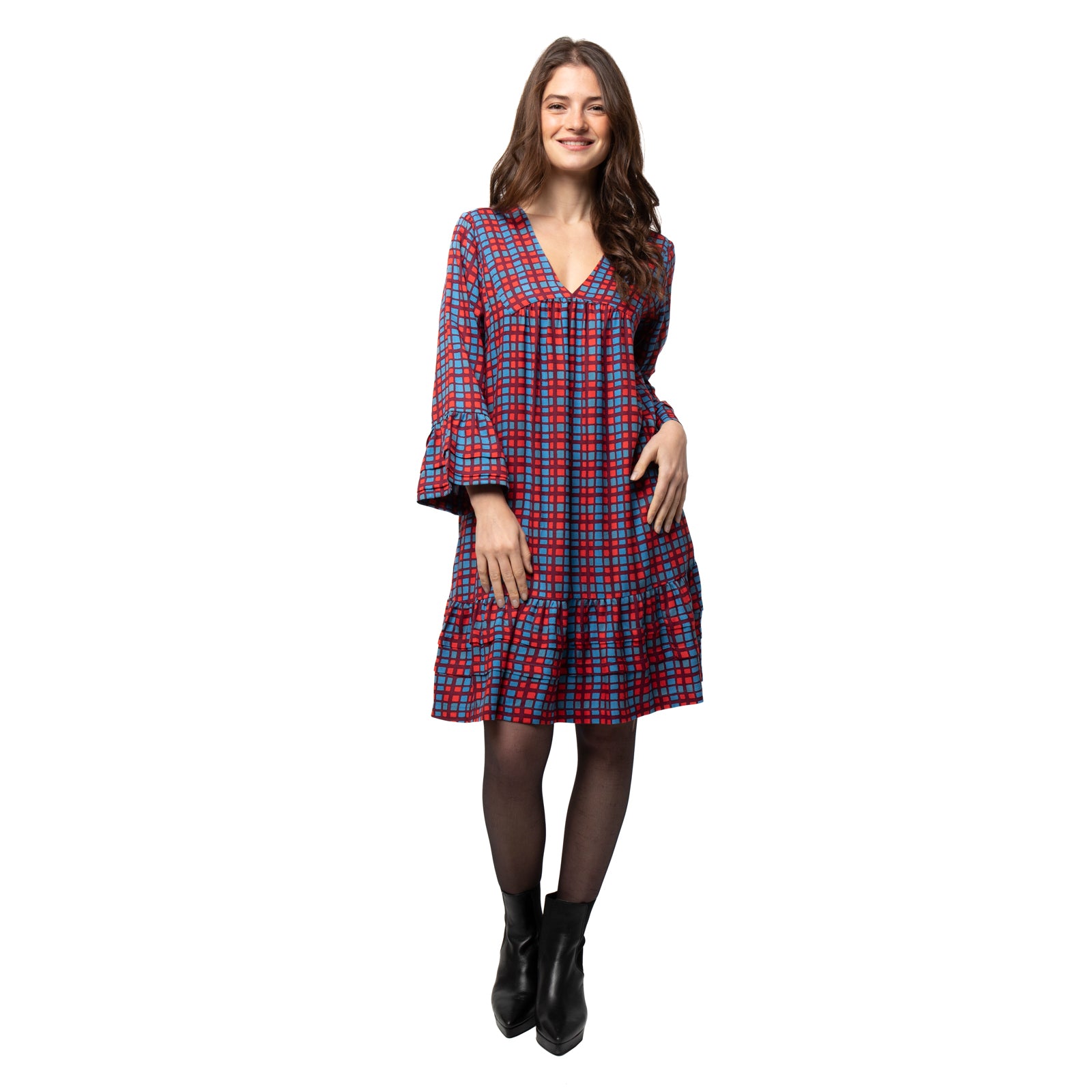 Nella Chokdi Dress - Burgundy