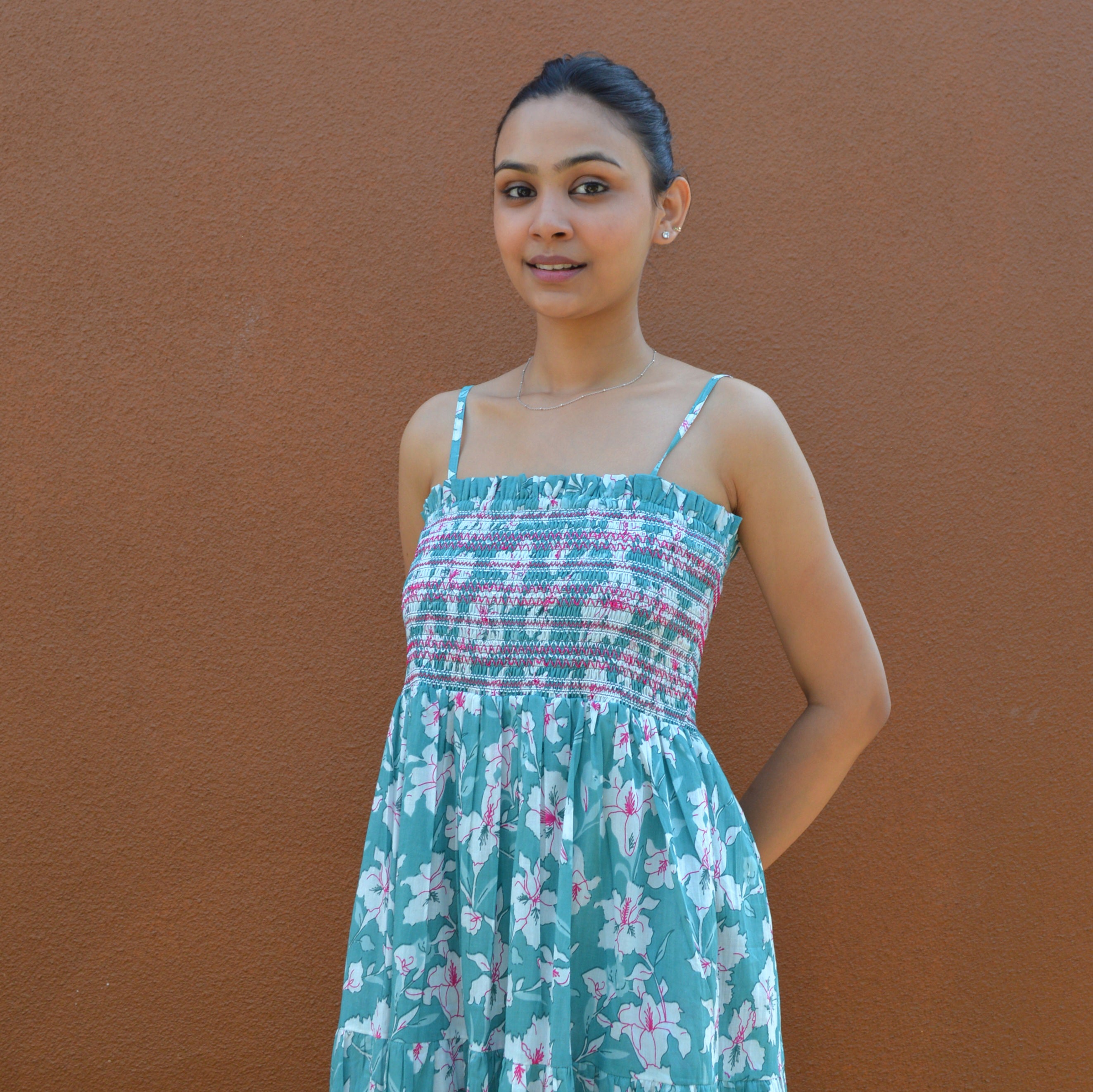 Robe Gabrielle Rayol 100% Coton - Vert