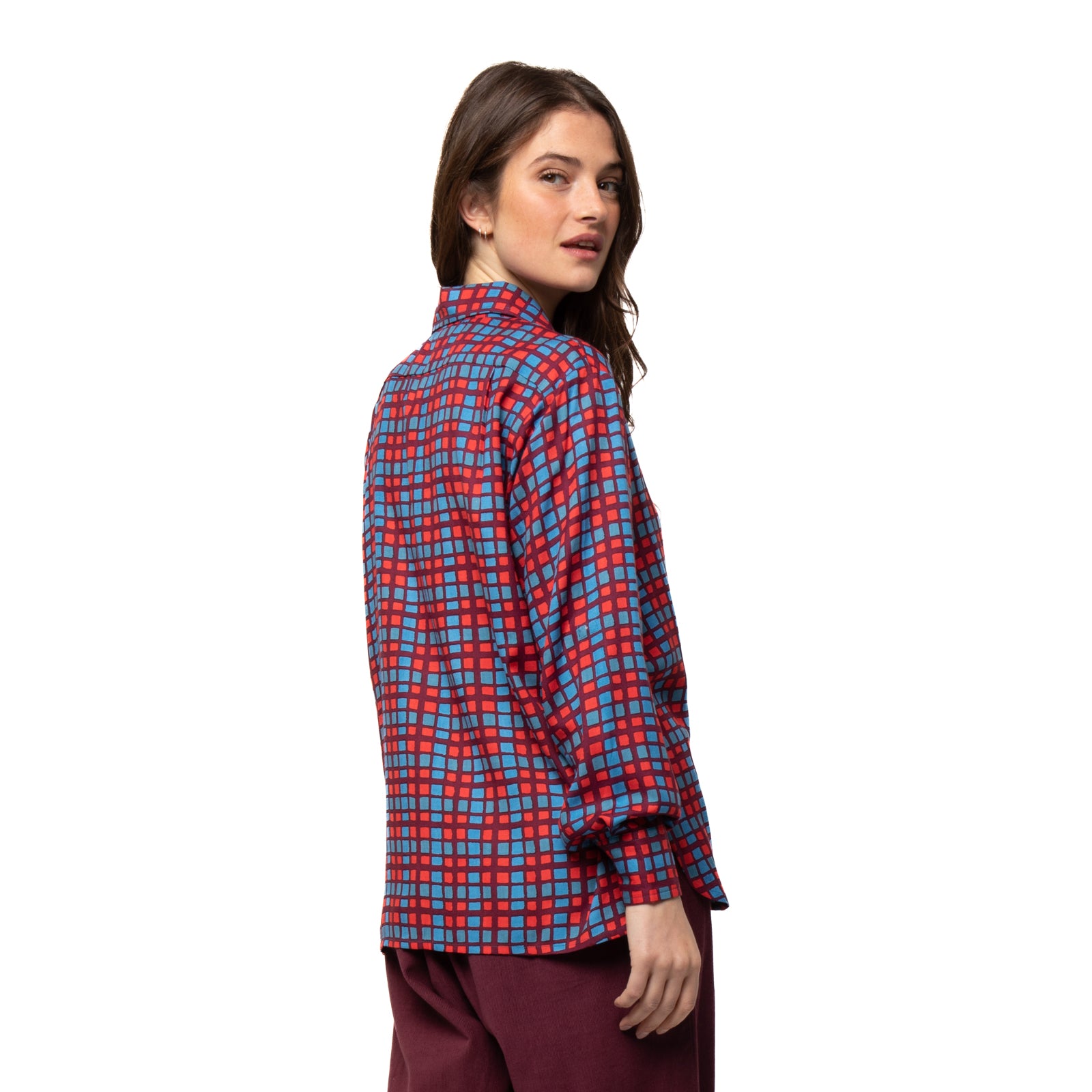 Alka Shirt Chokdi  - Burgundy BURGUNDY