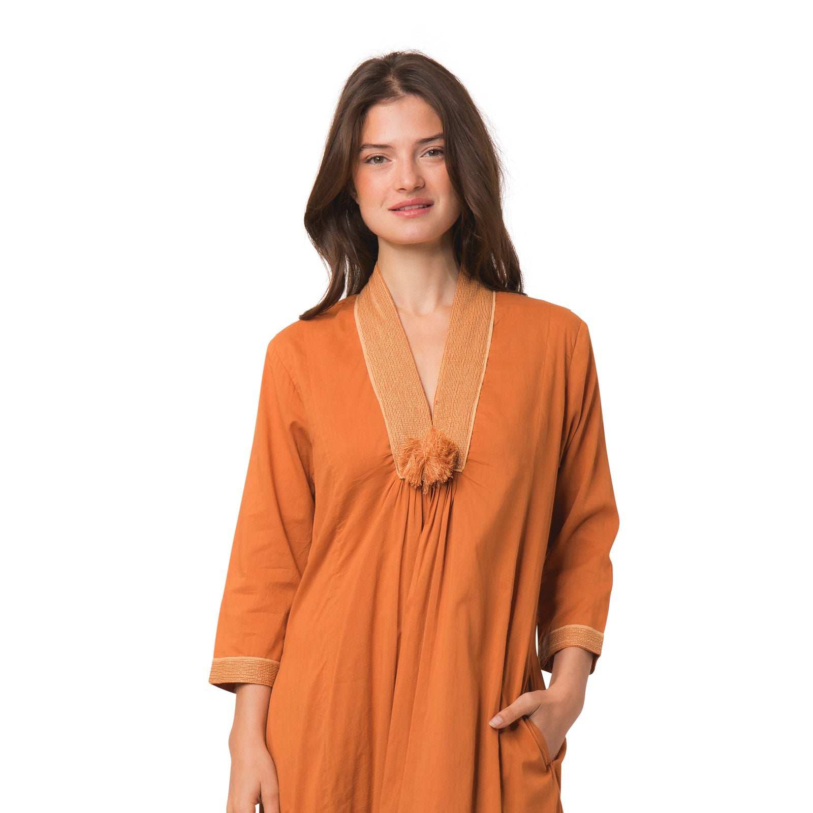 Anaelle Dress S.color 100% Coton - Toffee TOFFEE