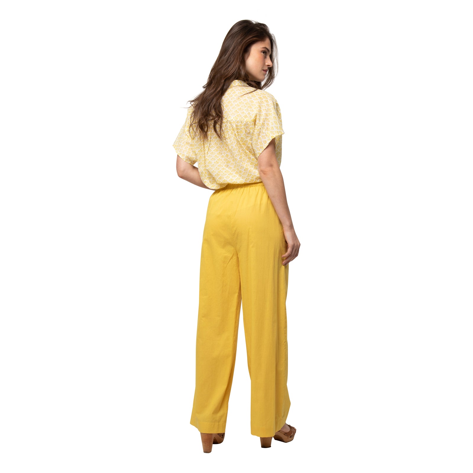 Anais Trousers 100% Coton - Ochre OCHRE