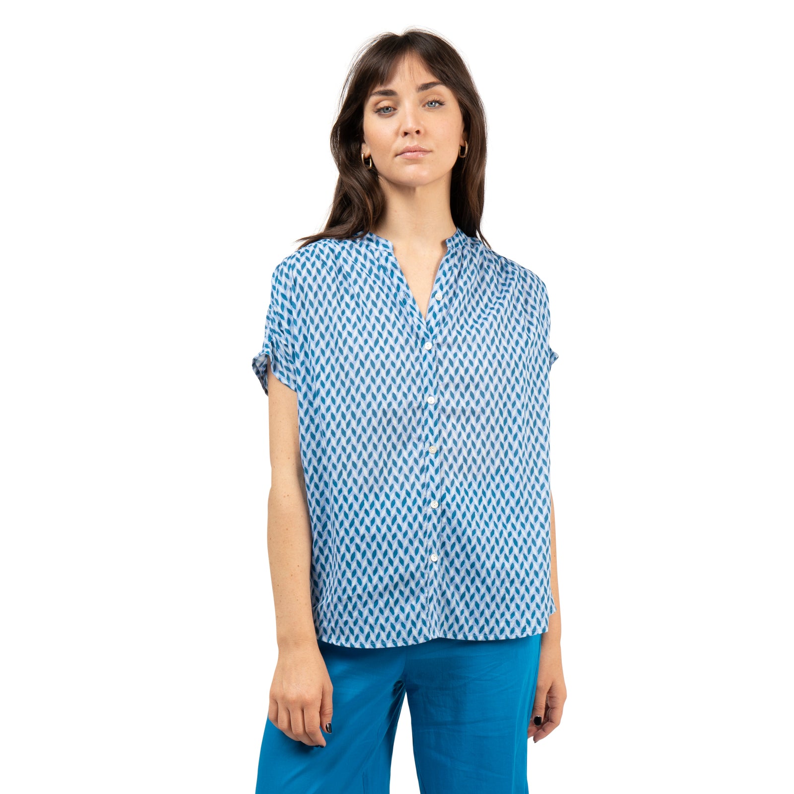 Azale Top Bundi 100% Cotton - Blue Cruise BLUE CRUISE