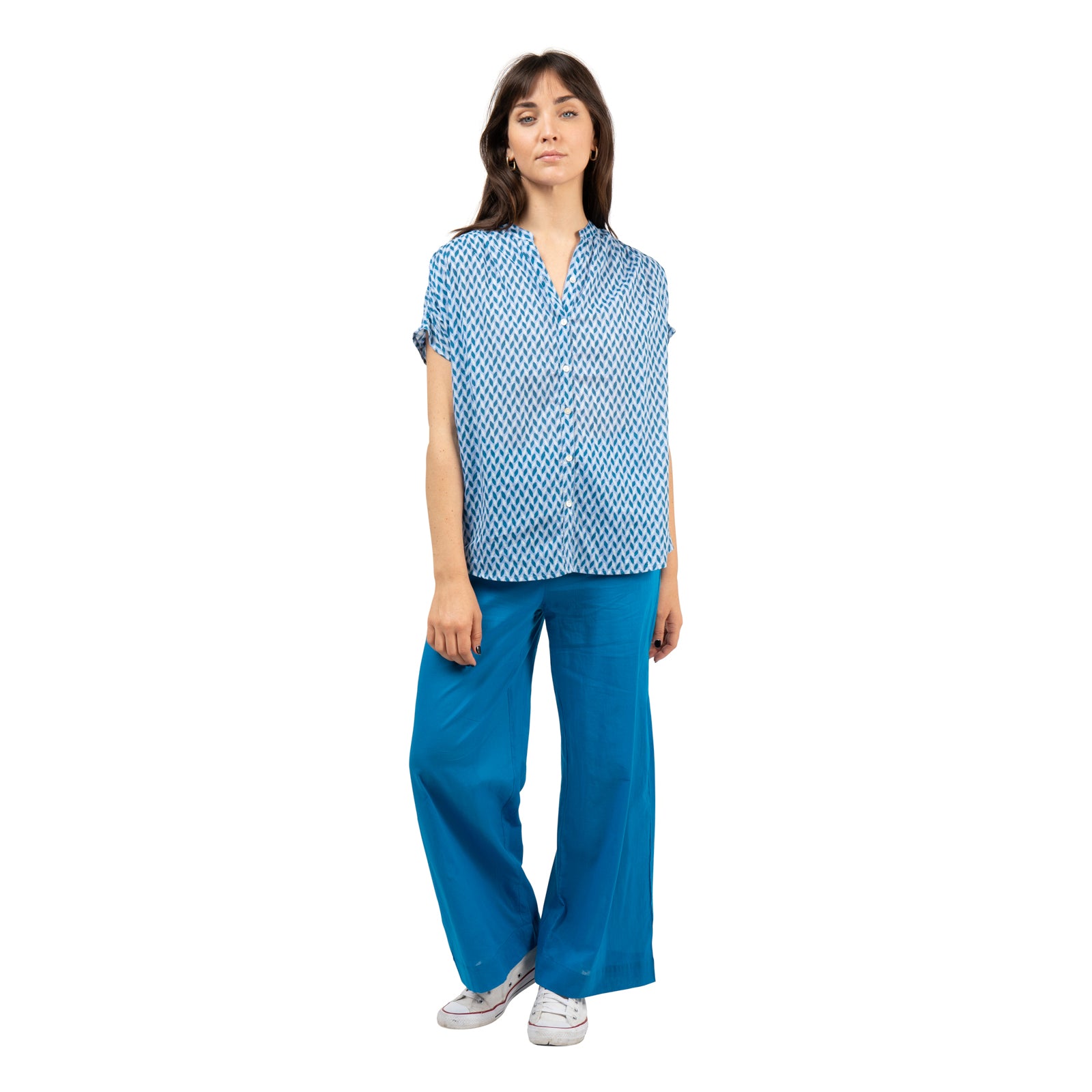 Azale Top Bundi 100% Cotton - Blue Cruise BLUE CRUISE