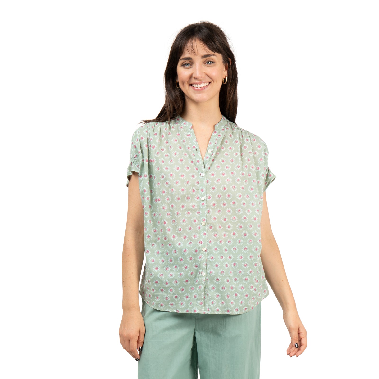 Azale Top Sol 100% Cotton - Green Cottage GREEN COTTAGE