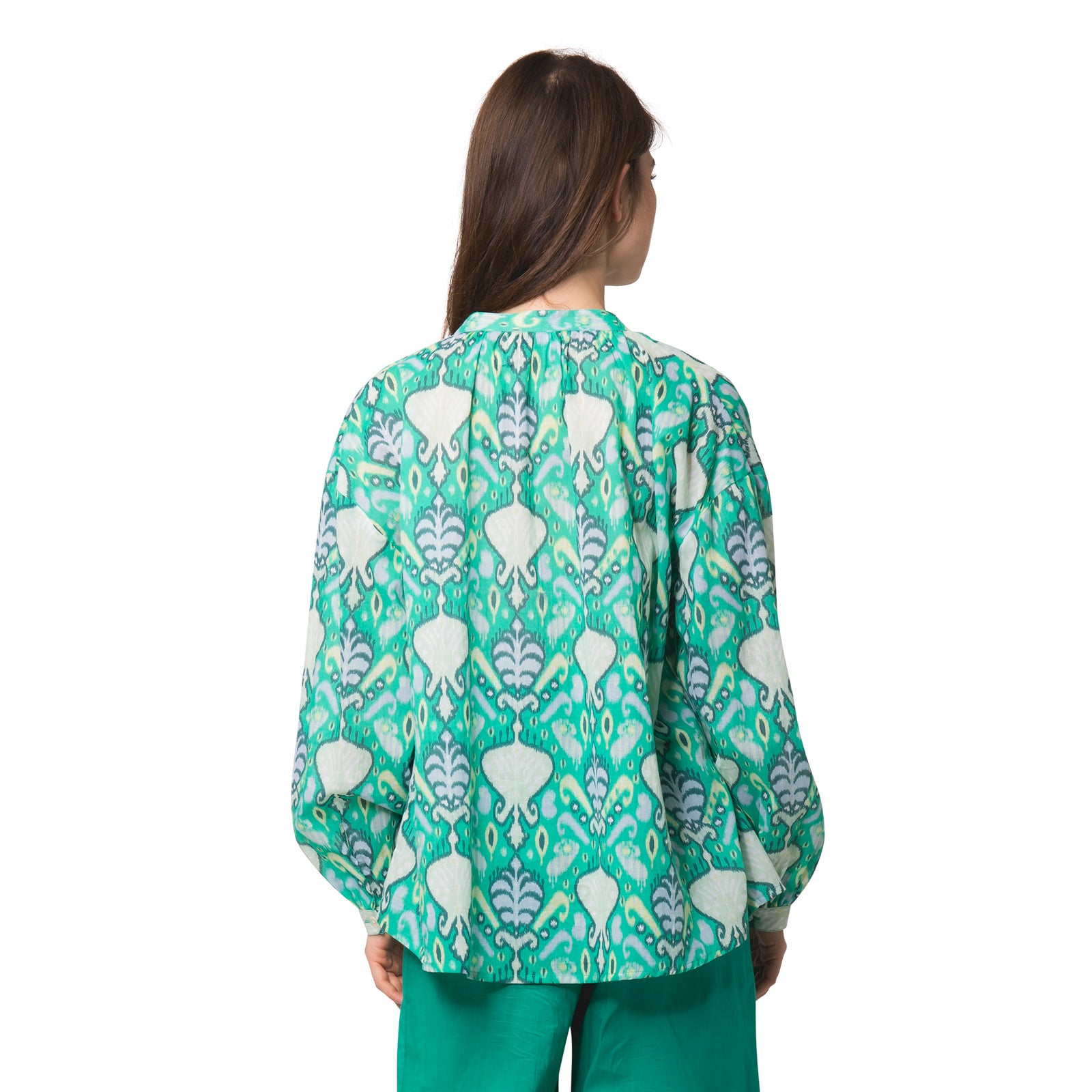 Camille Shirt Senga 100% Coton - Green GREEN