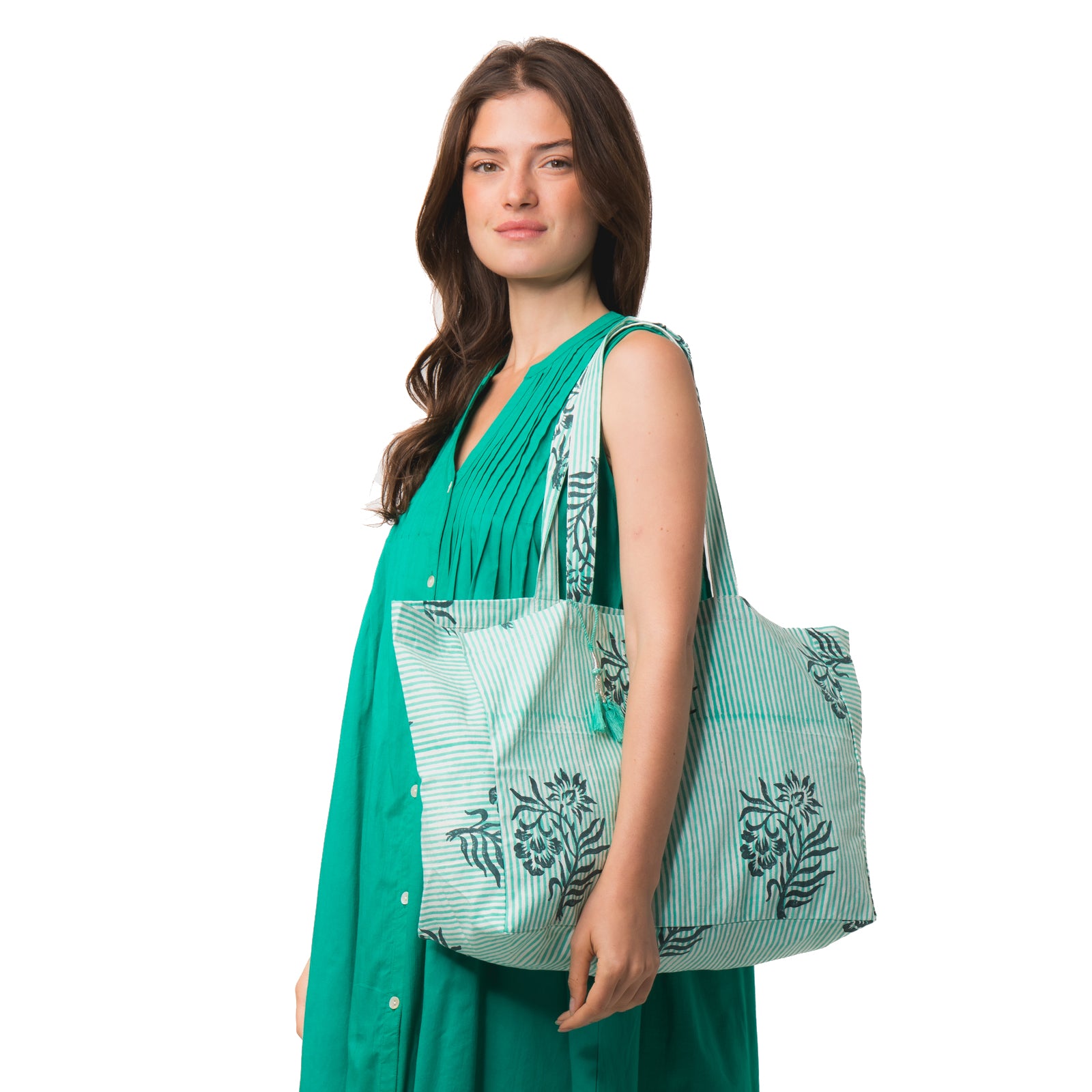 Carry Bag Cruise 100% Organic Cotton - Green GREEN