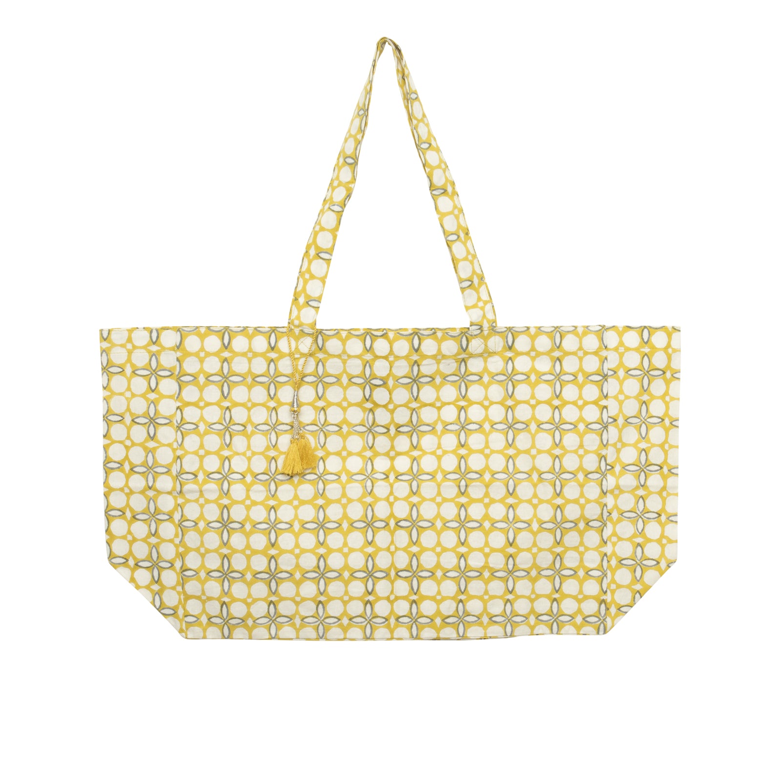 Carry Bag Dotty 100% Organic Cotton - Yellow Flave YELLOW FLAVE