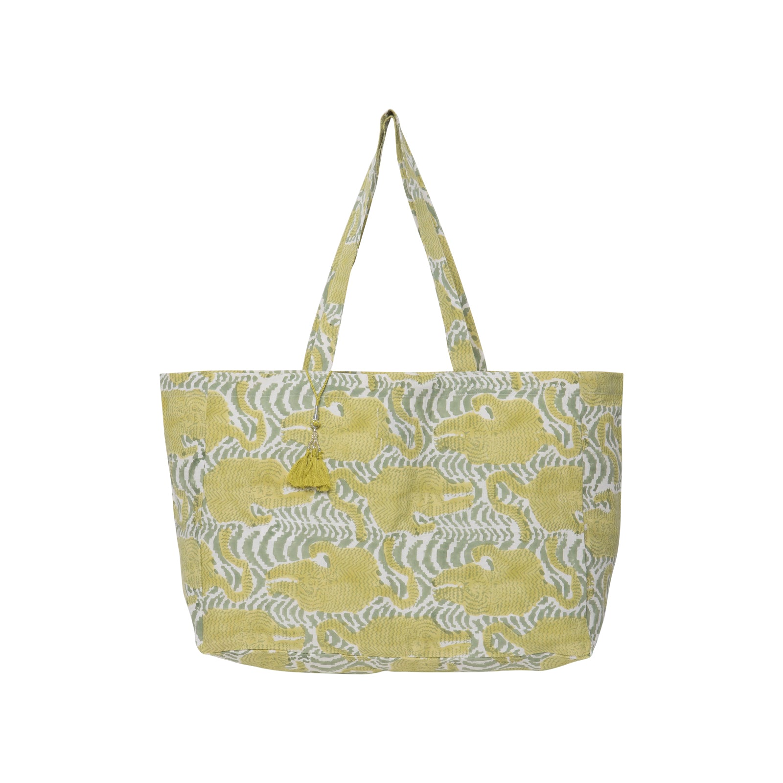 Carry Bag Tiger 100% Organic Cotton - Green GREEN