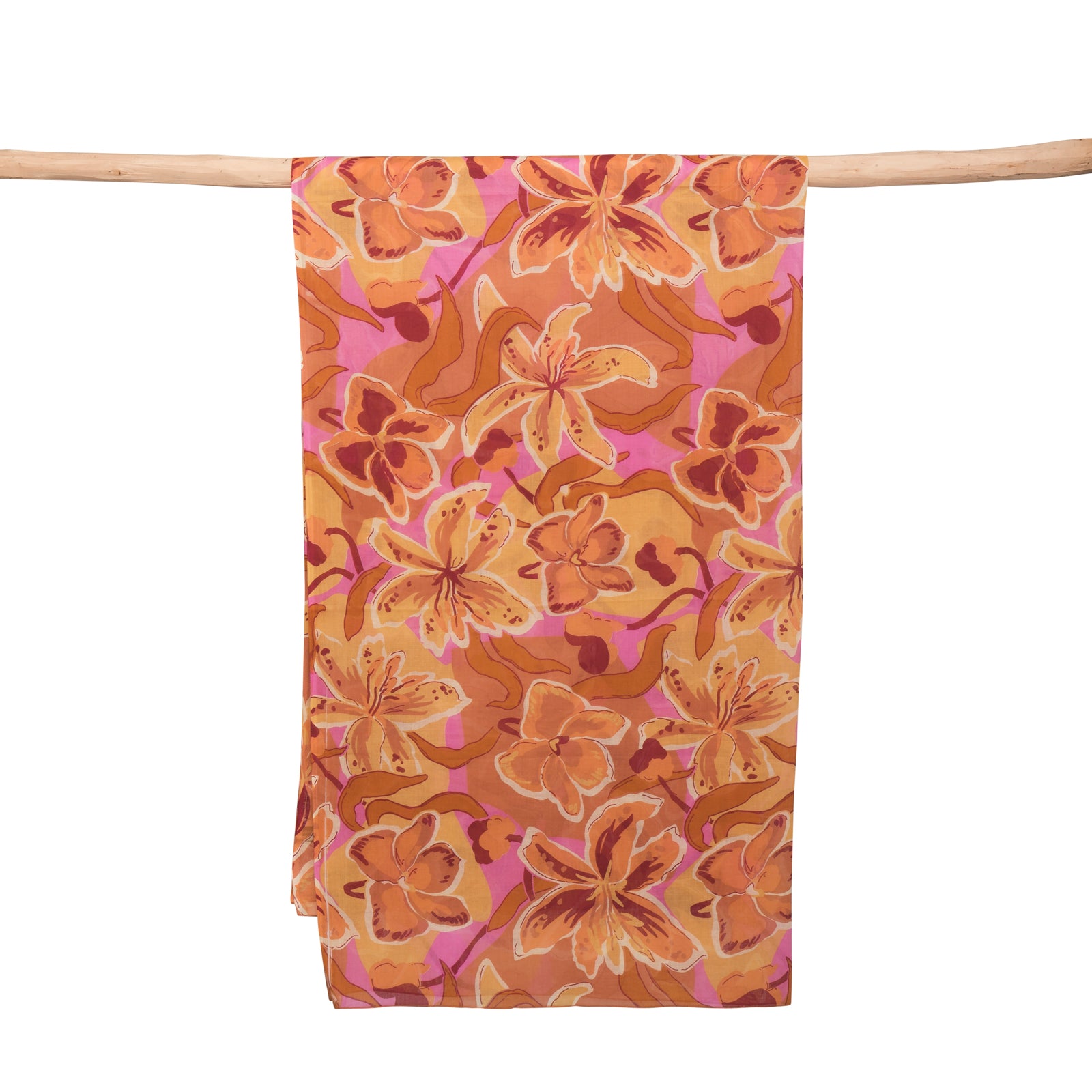 Sarong Andilana 100% Cotton - Orange ORANGE