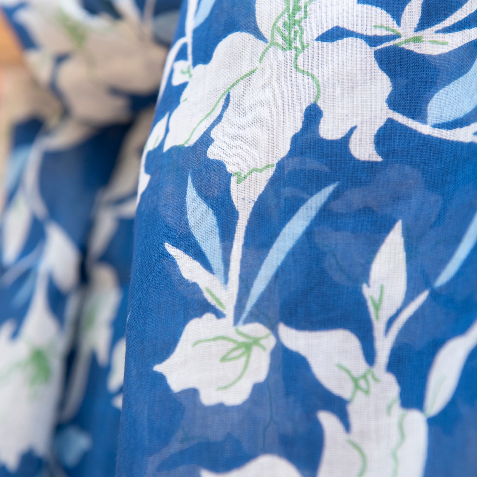 Large Scarf / Sarong Rayol 100% Cotton - Blue BLUE