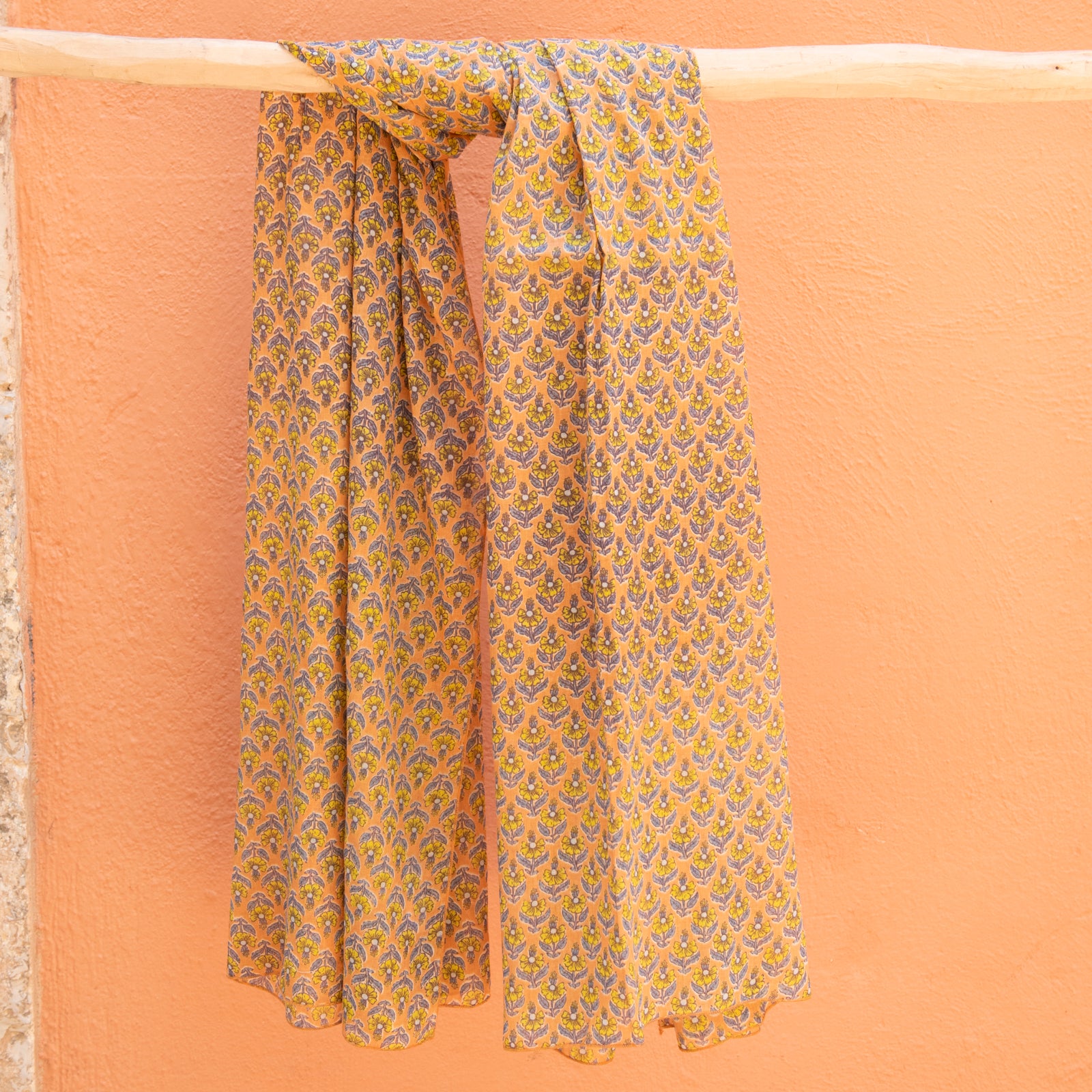 Large Scarf / Sarong Opio 100% Cotton - Peach PEACH