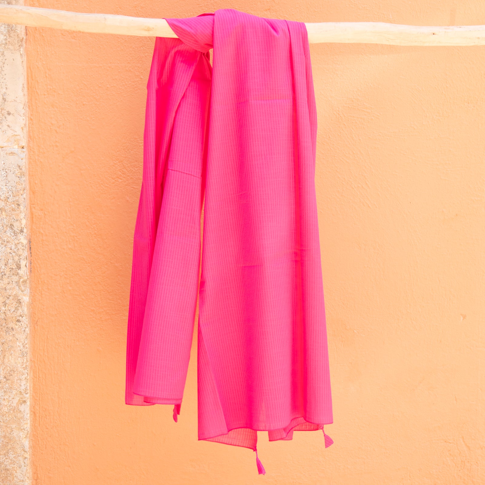 Large Scarf / Sarong S.color 100% Cotton - Pink PINK