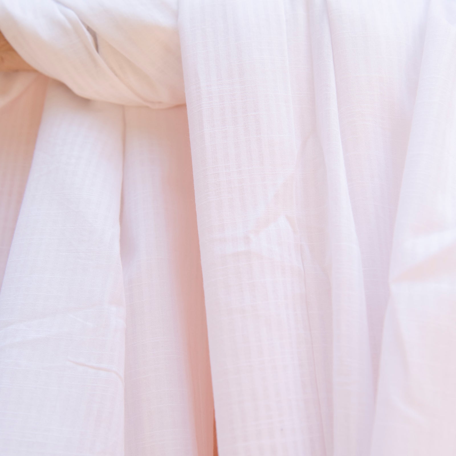 Large Scarf / Sarong S.color 100% Cotton - White WHITE