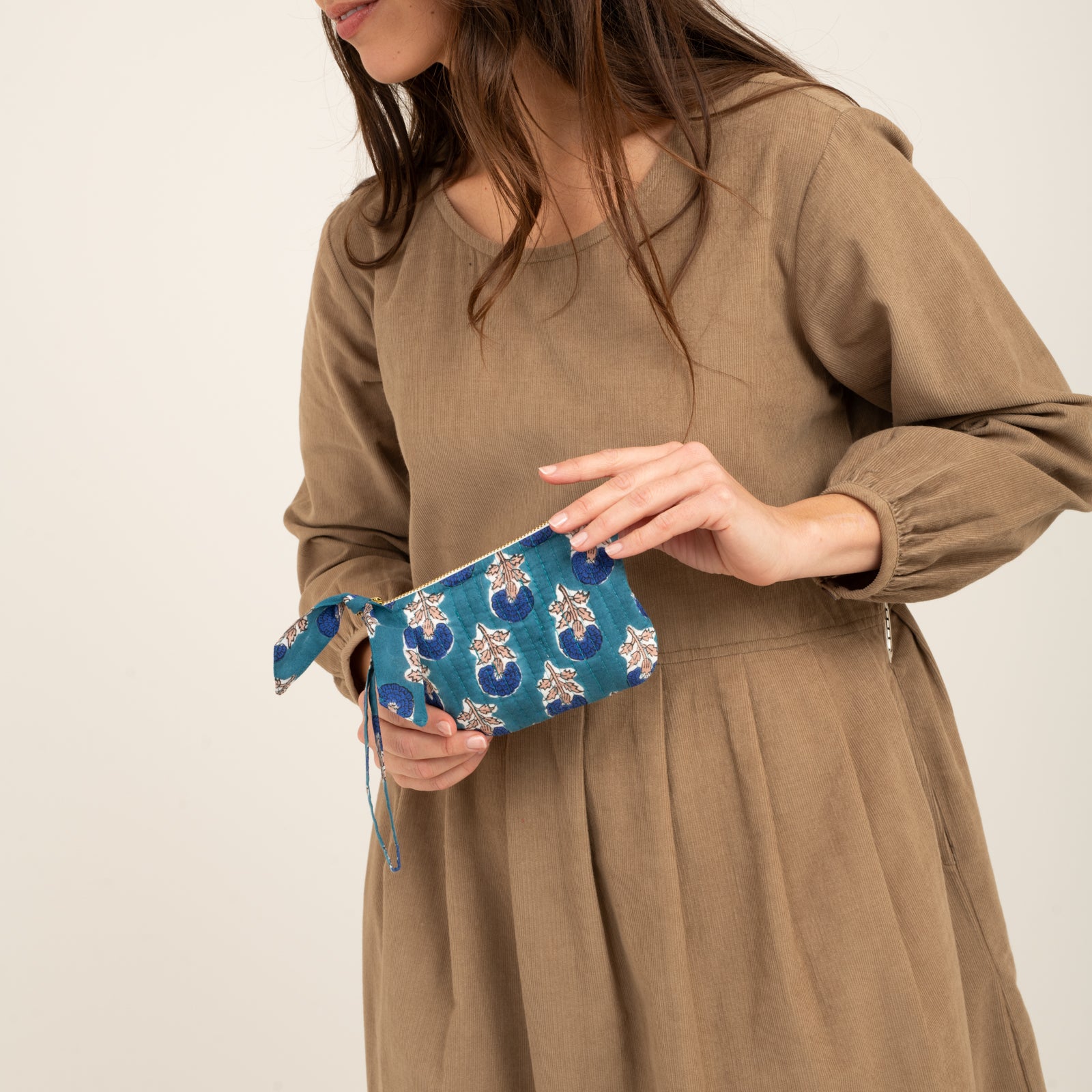 Purse Sati 100% Organic Cotton - Blue BLUE