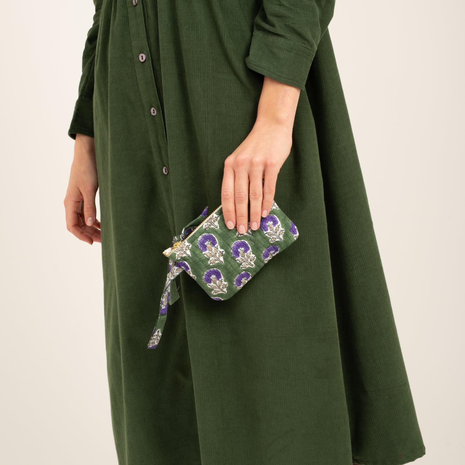Purse Sati 100% Organic Cotton - Green GREEN