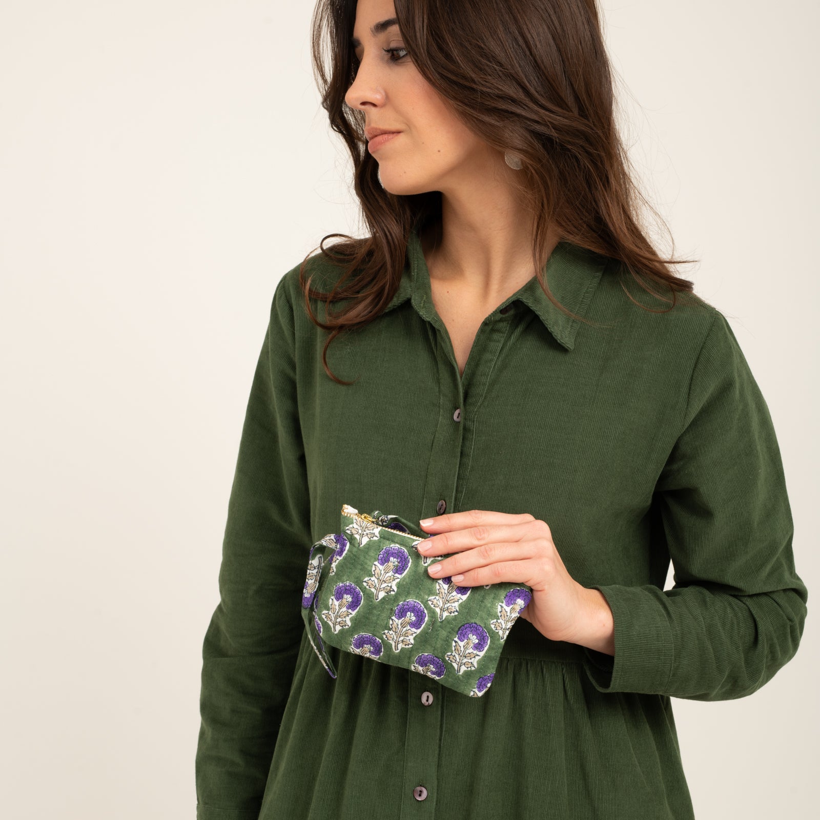 Purse Sati 100% Organic Cotton - Green GREEN