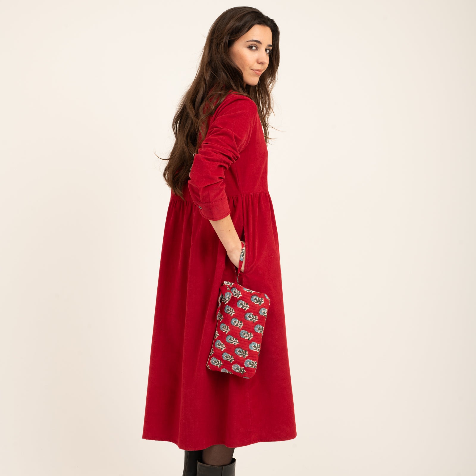 Make Up Bag Sati 100% Organic Cotton - Red RED