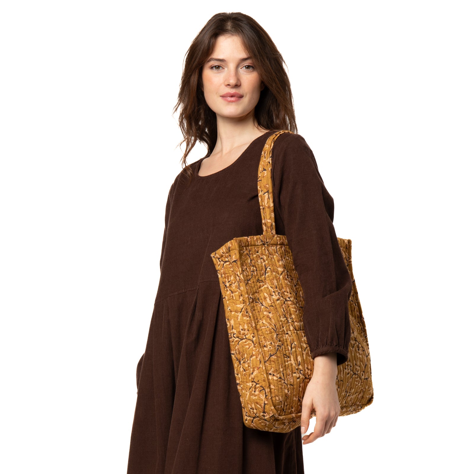 Quilted Tote Bag - Fall Ochre FALL OCHRE