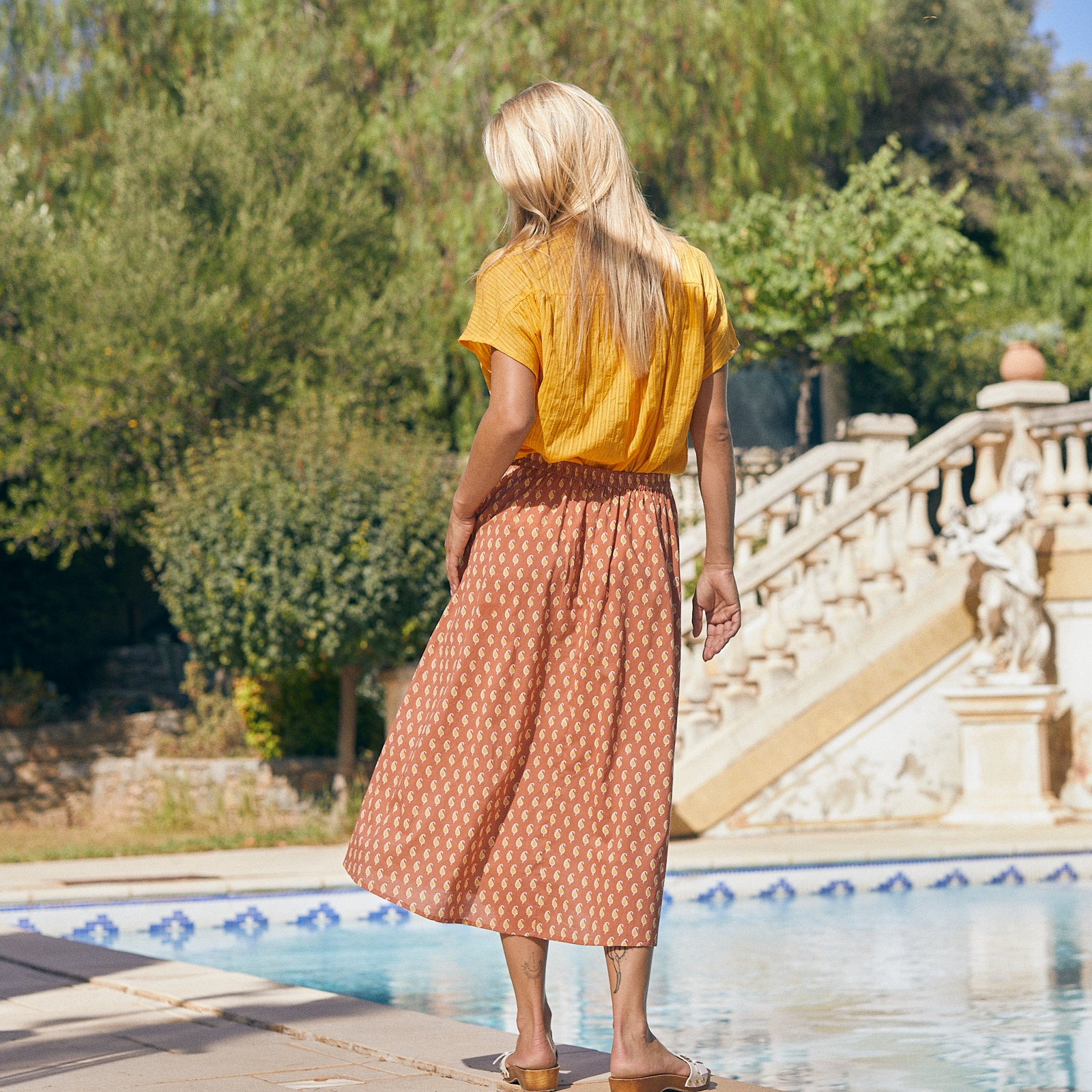 Lina Skirt Cigale 100% Cotton - Yellow Sun YELLOW SUN