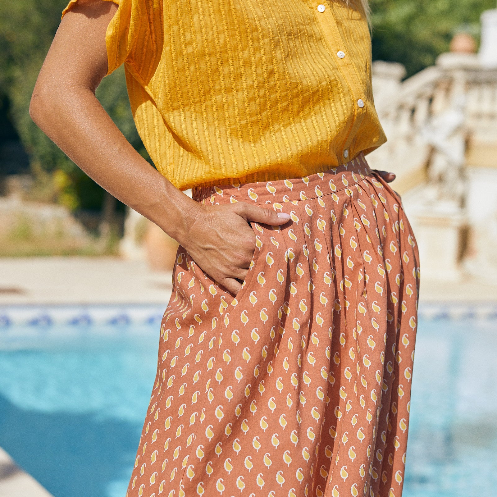 Lina Skirt Cigale 100% Cotton - Yellow Sun YELLOW SUN