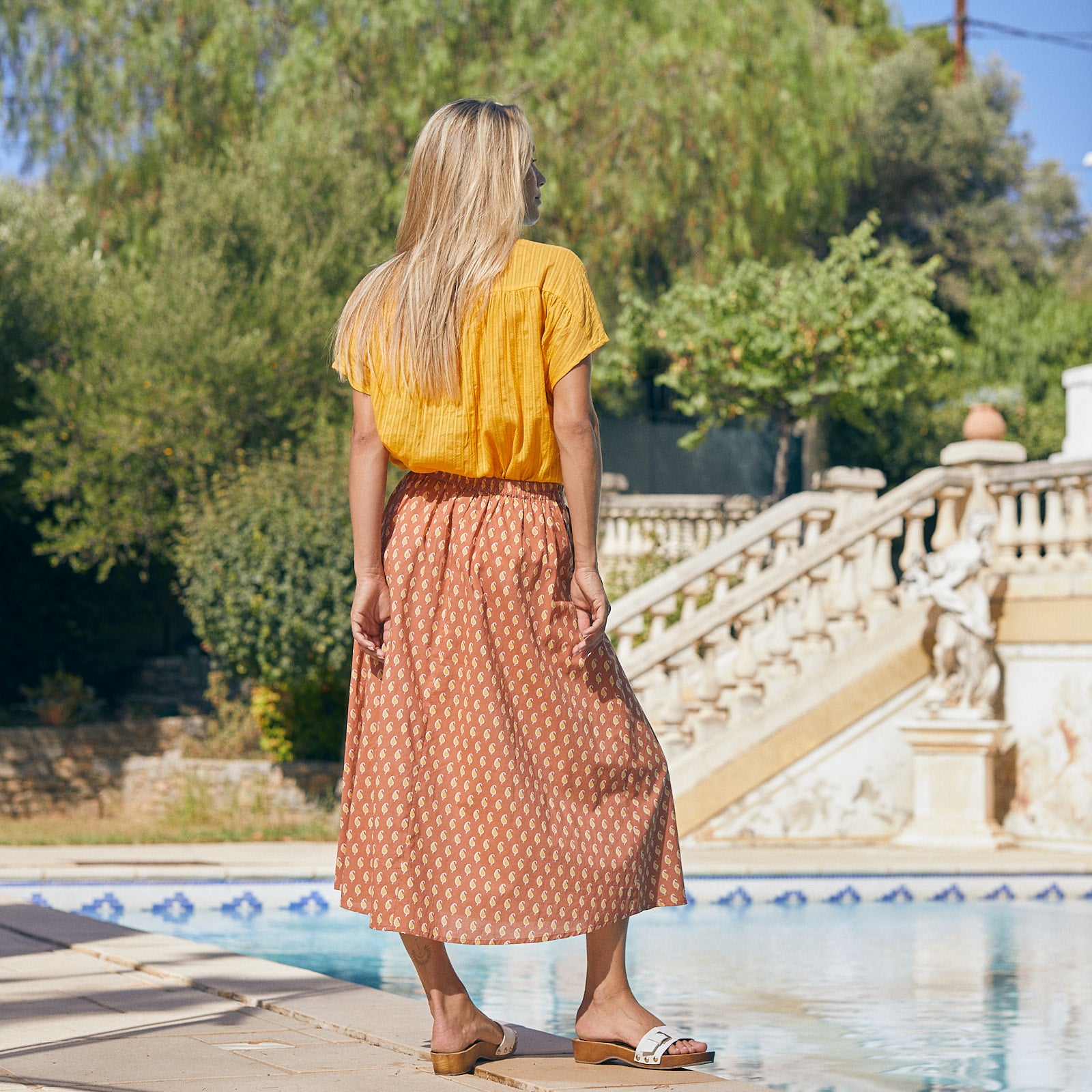 Lina Skirt Cigale 100% Cotton - Yellow Sun YELLOW SUN