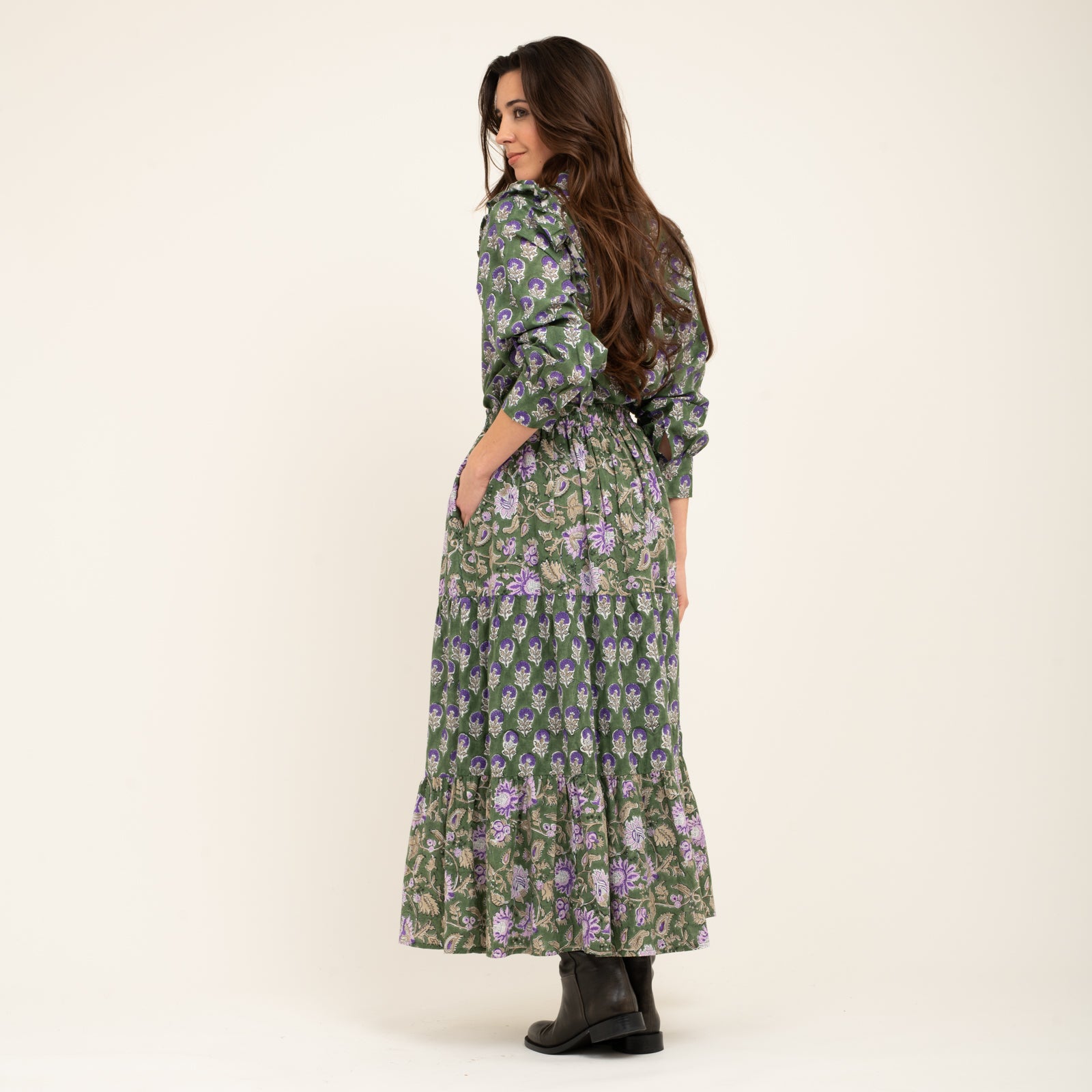 Pamela Skirt 100% Coton Bio - Green GREEN