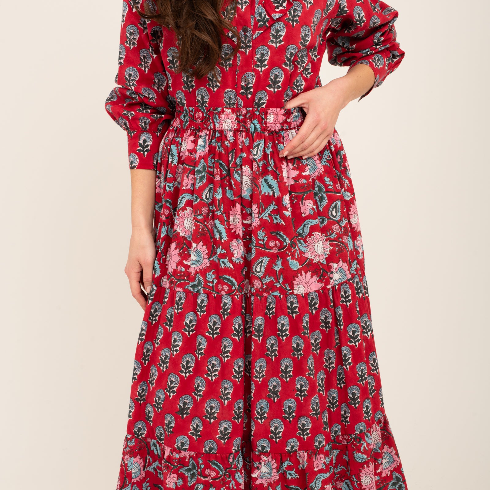 Pamela Skirt 100% Coton Bio - Red RED