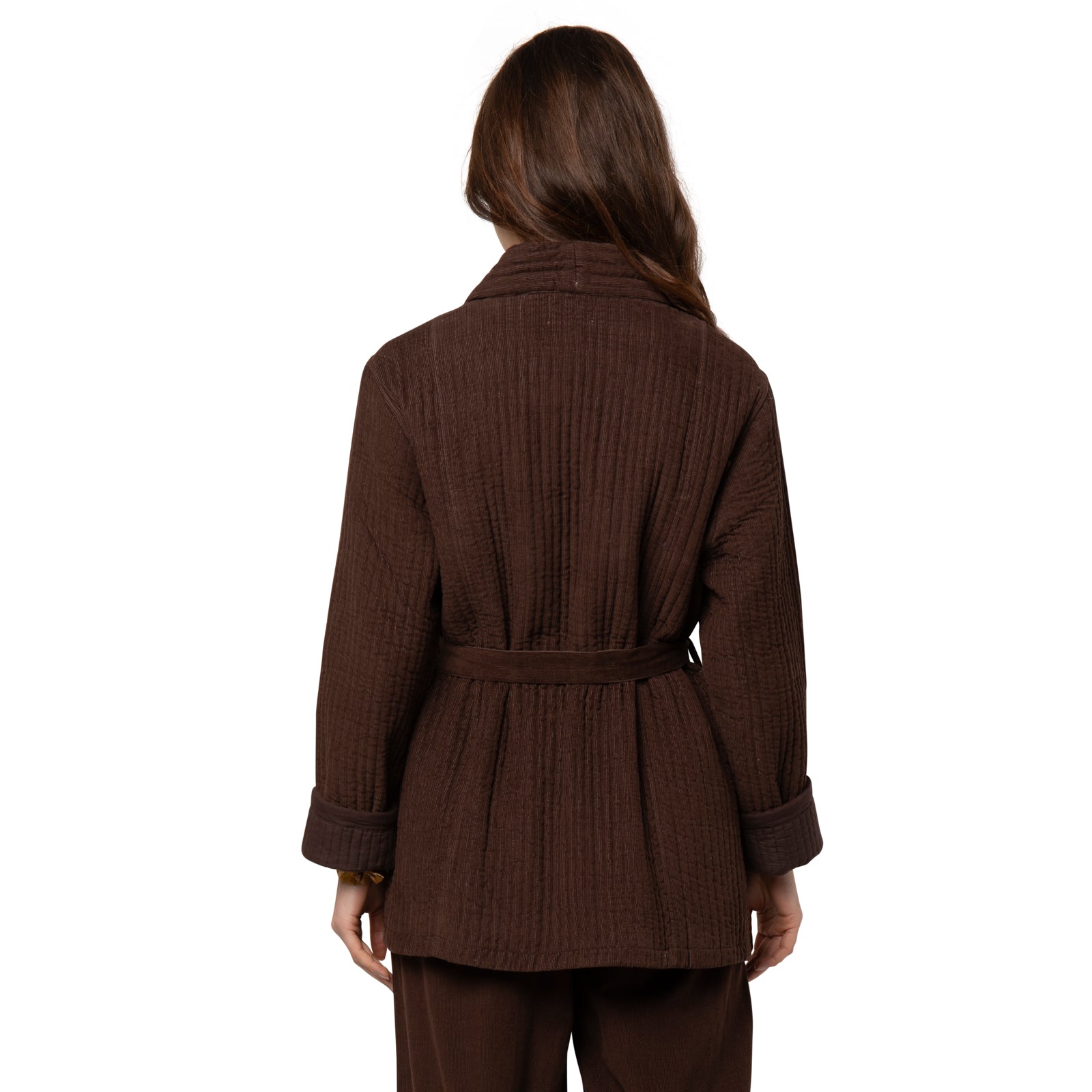 Aloise Jacket Velvet 100% Coton Velvet - Brown BROWN