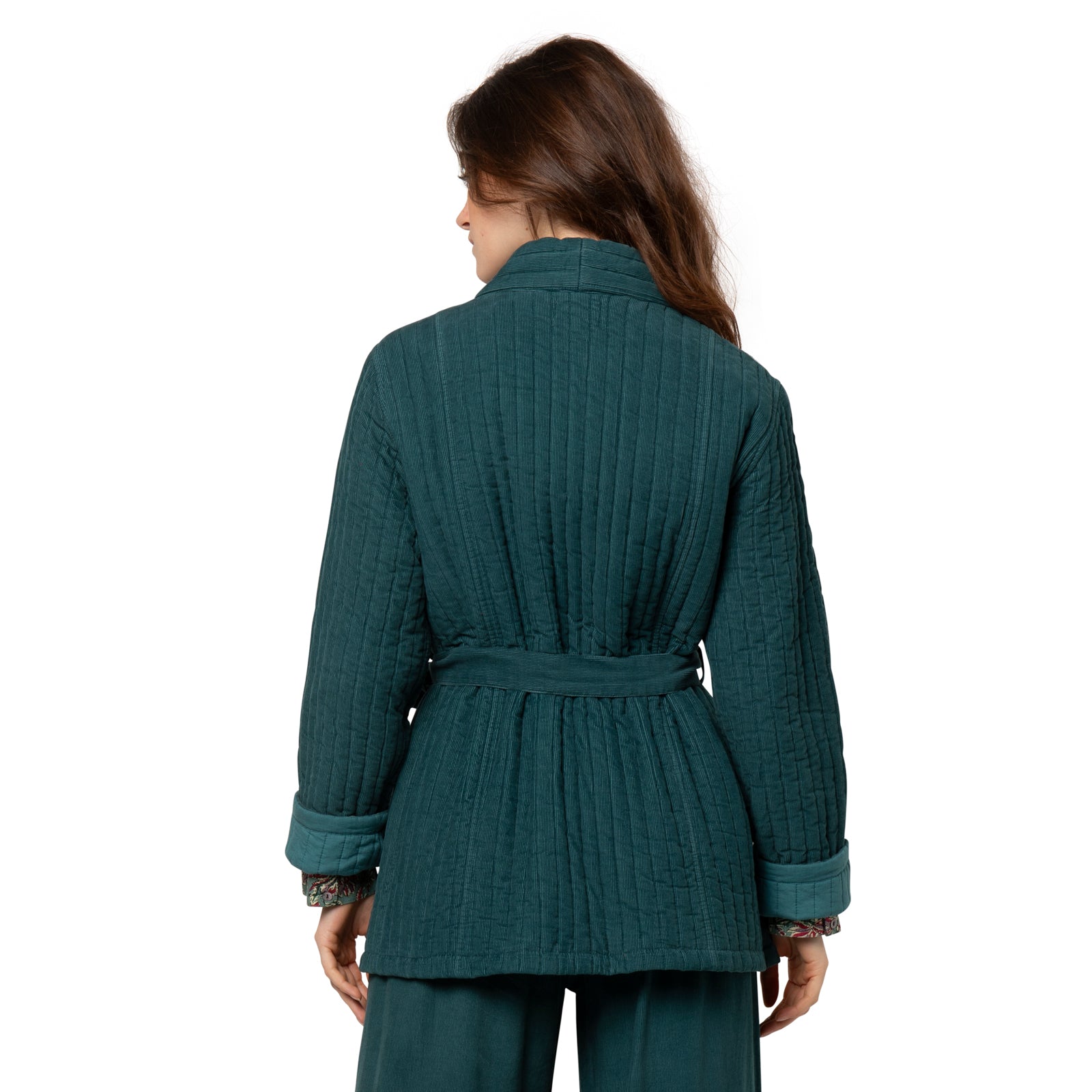 Aloise Jacket Velvet 100% Coton Velvet - Green GREEN